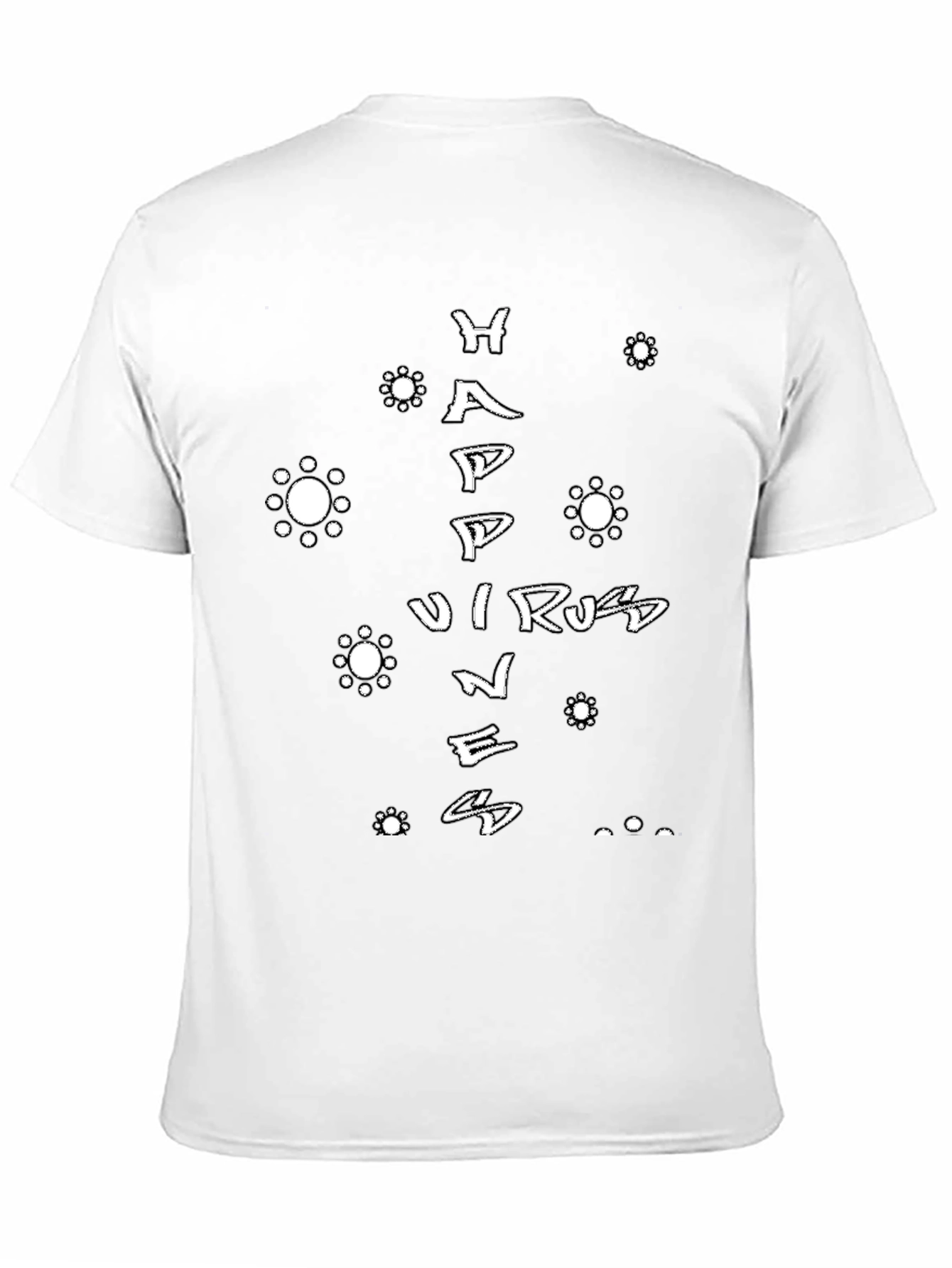 Black Happy Virus Spreading Happiness T-Shirt view 11