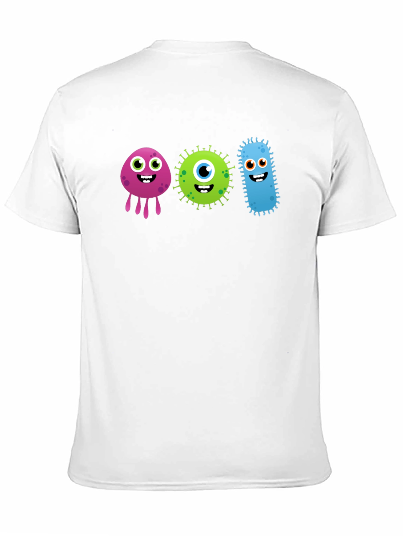 Black Cute Germs Black T-Shirt view 11