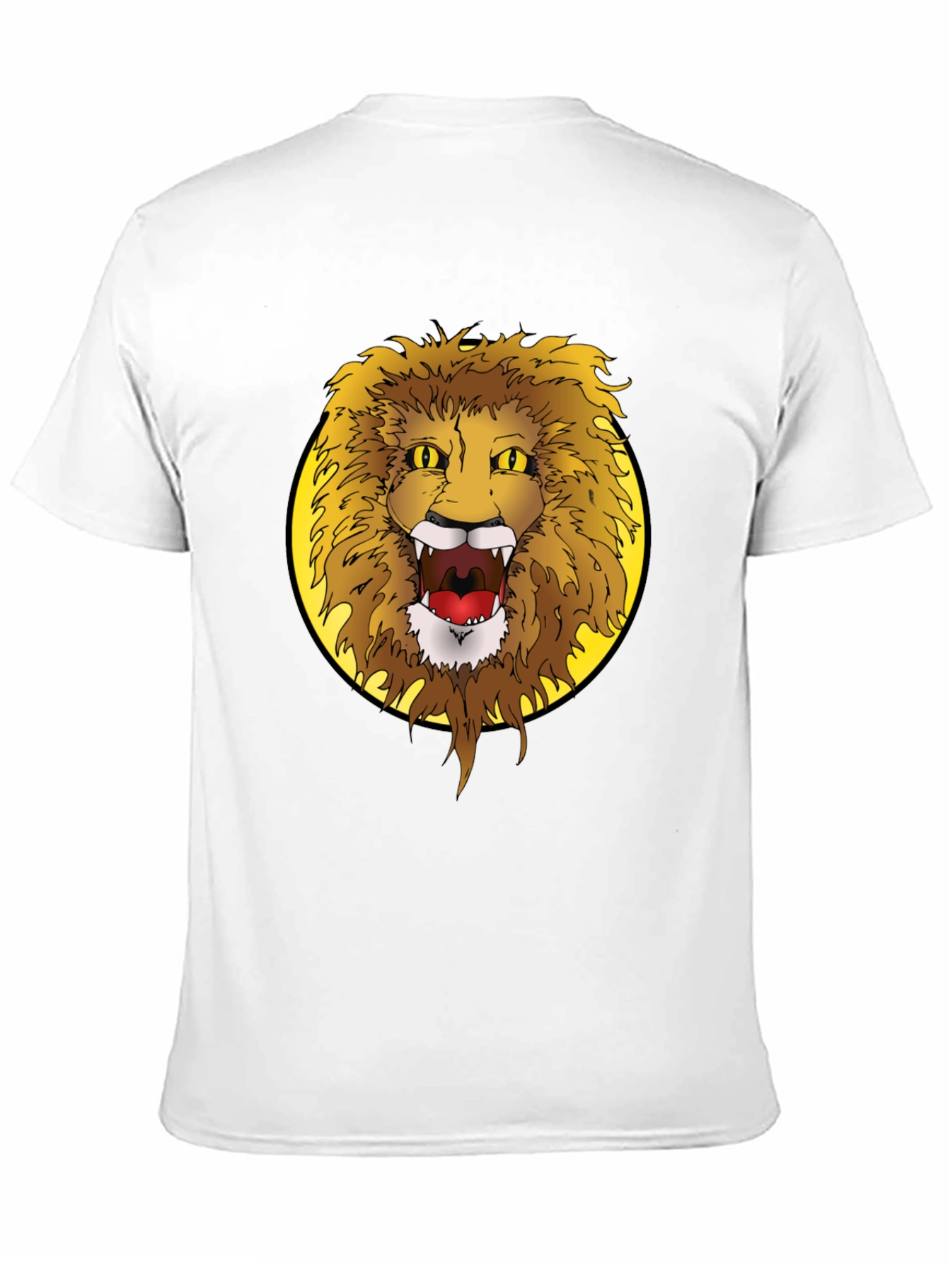 Black Lion Graphic Tee - Fierce Animal Print T-Shirt view 11