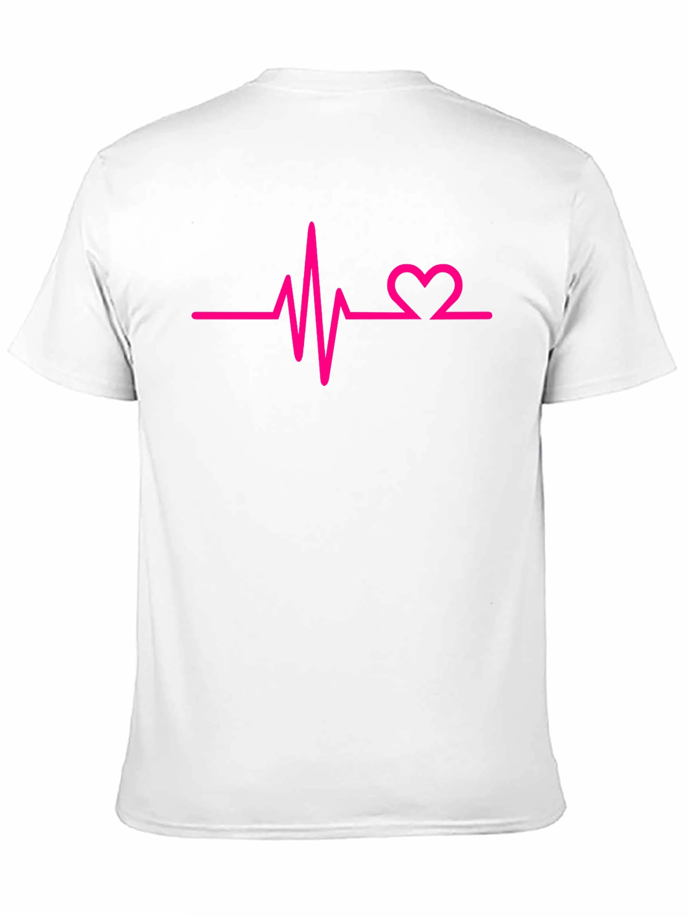 Black Heartbeat Graphic Tee - Black Cotton Casual view 11