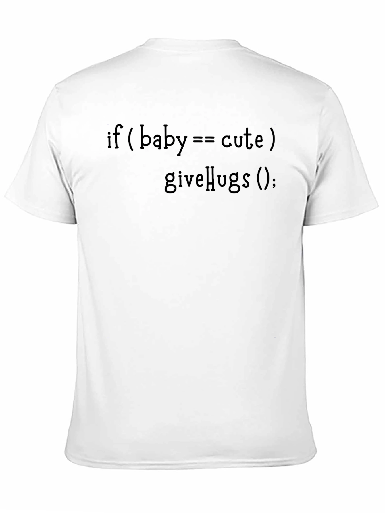 Black Cute Baby Programmer Black Cotton T-Shirt view 11