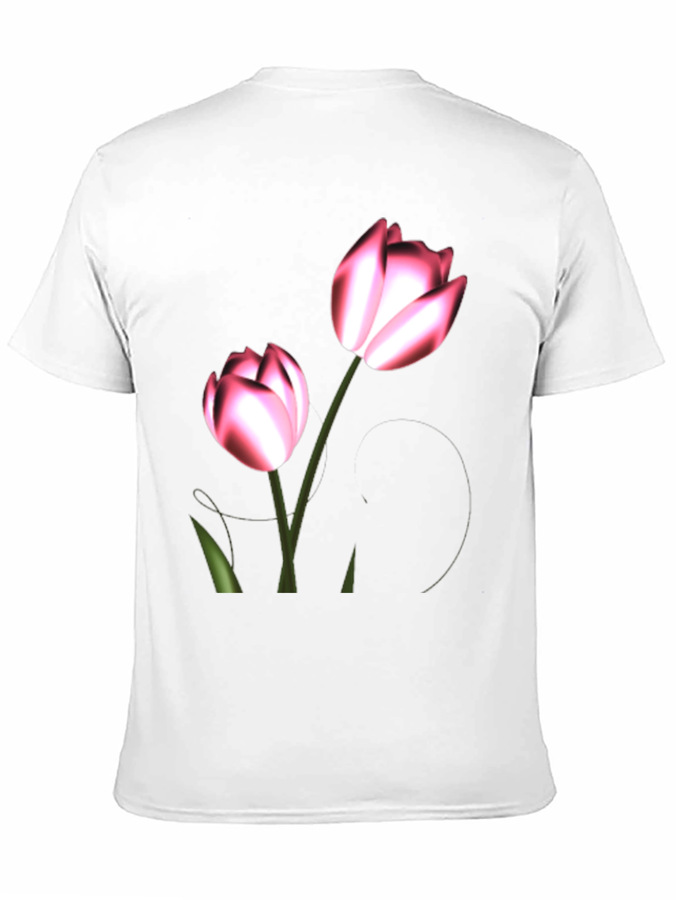 Black Floral Print Black T-Shirt view 11