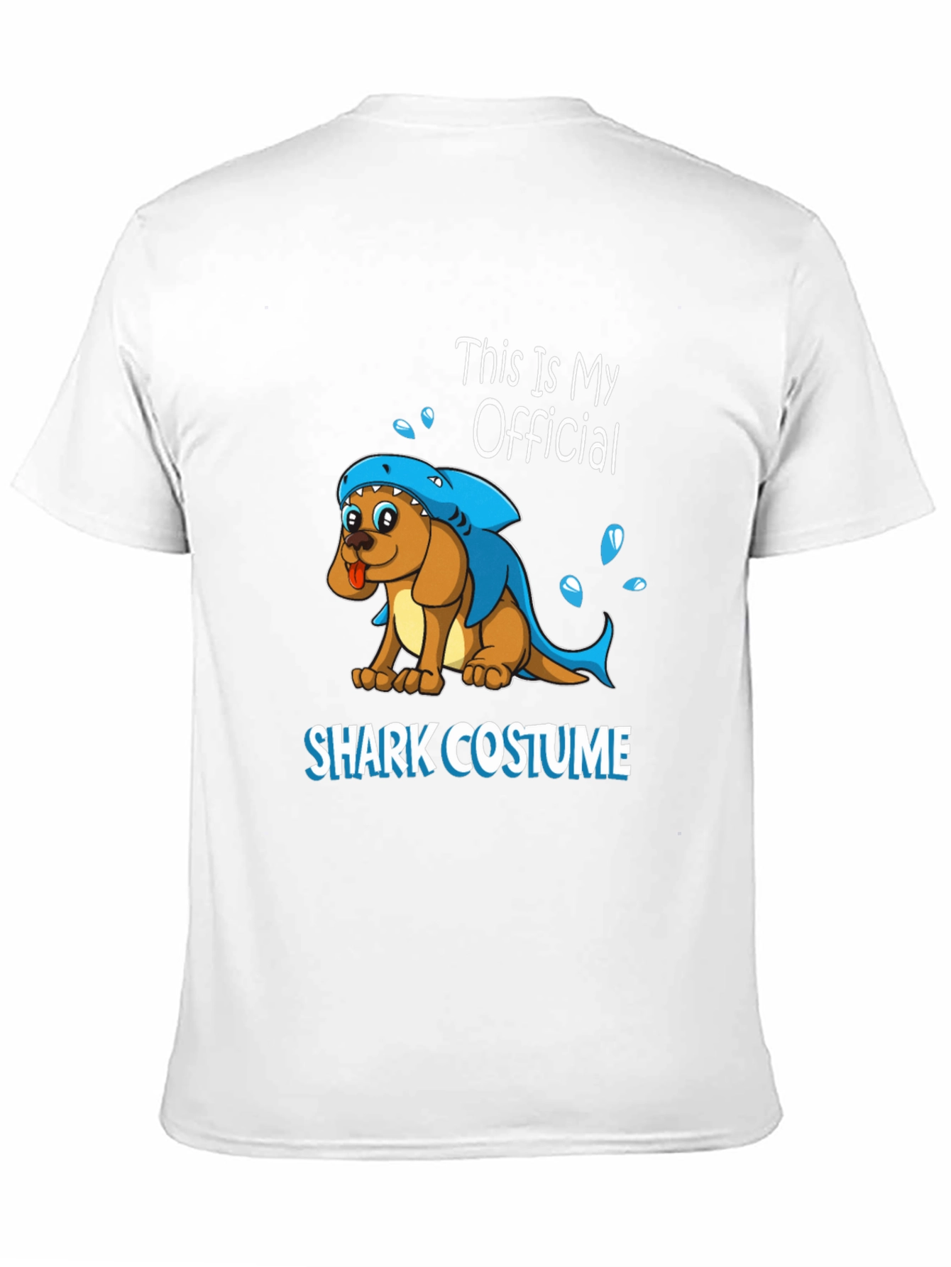 Black Dog Shark Costume Graphic T-Shirt view 11