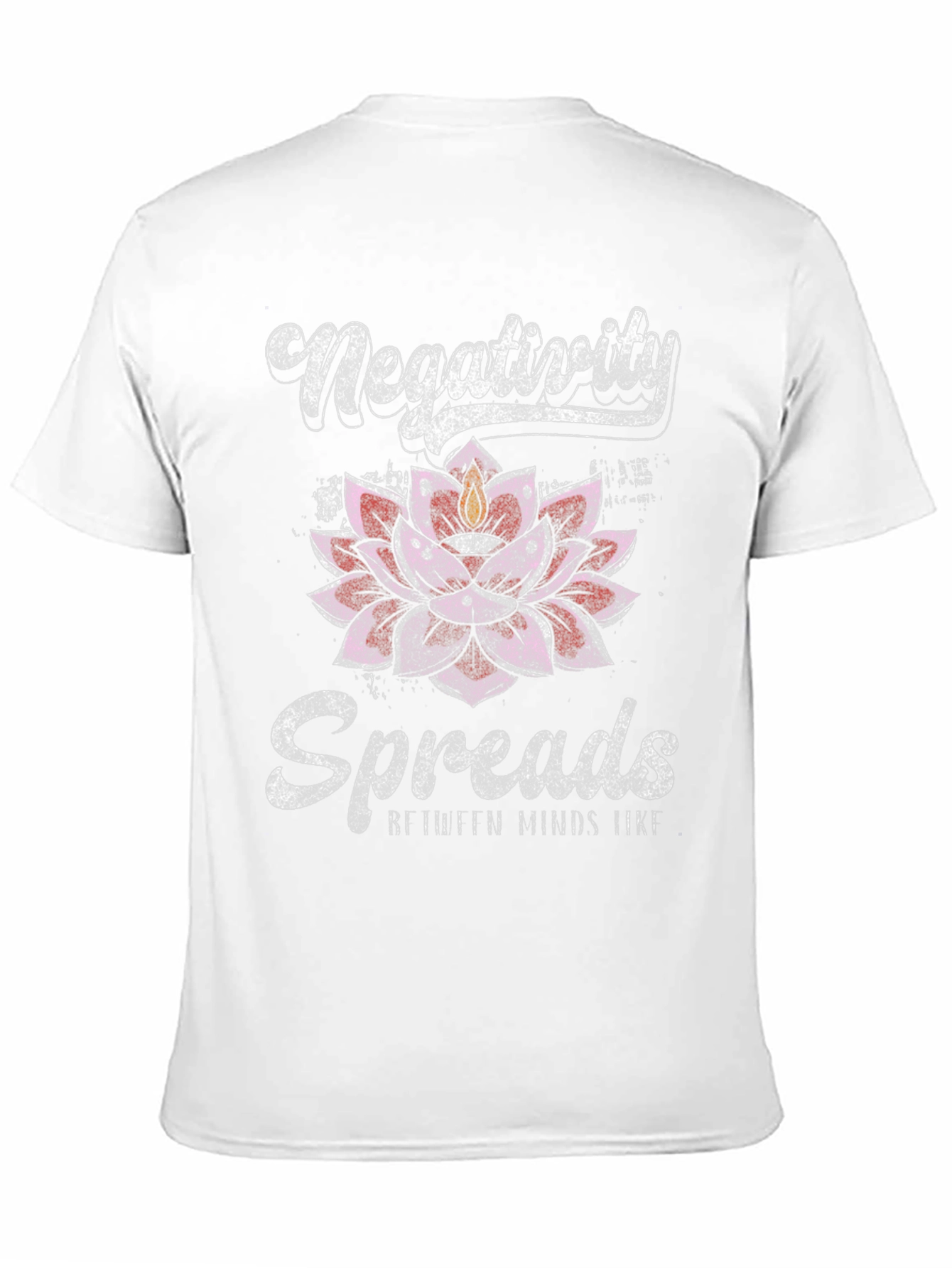 Black Negativity Spreads Lotus T-Shirt view 11