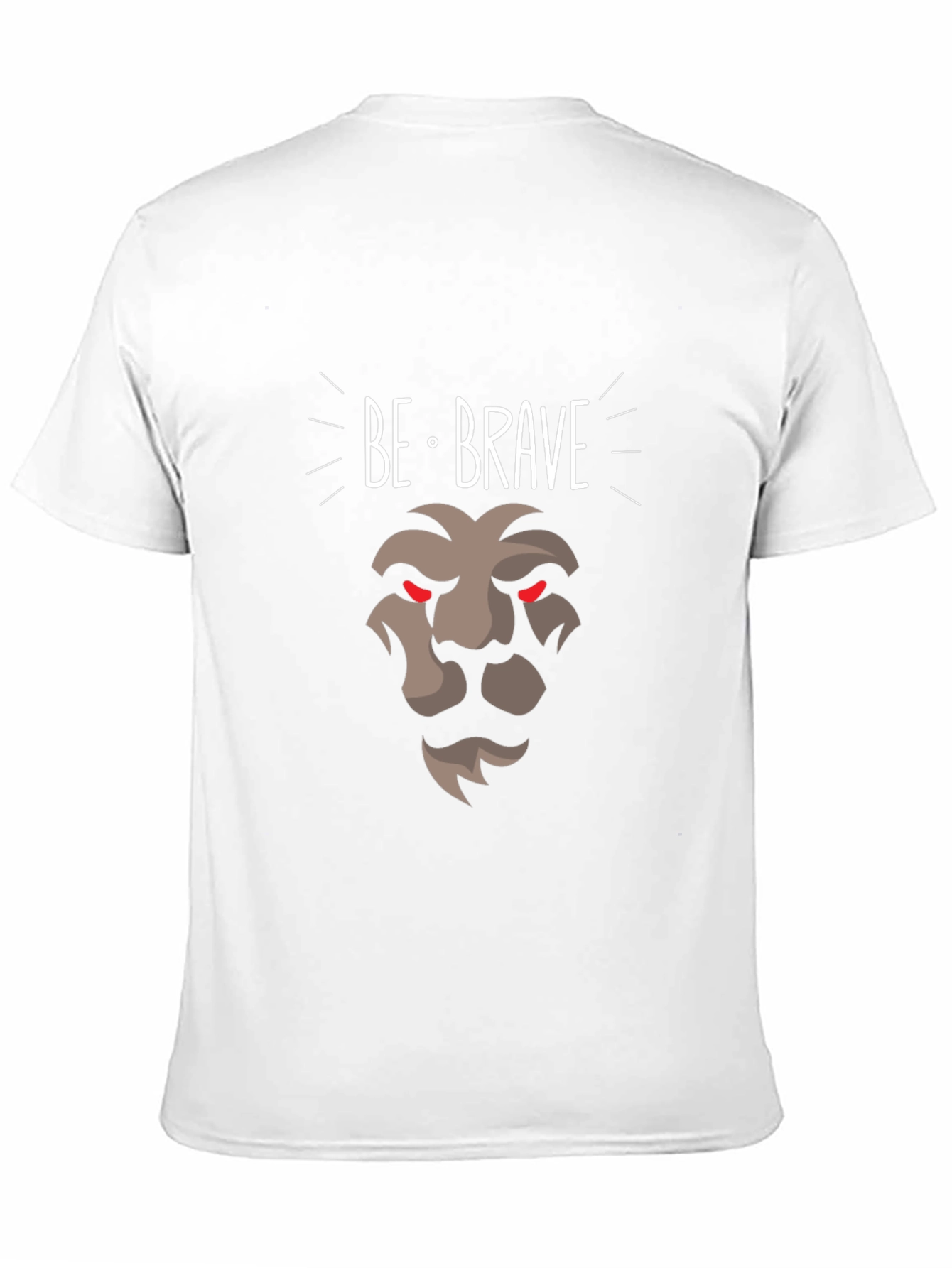 Black Be Brave Lion Graphic Tee - Modern Black T-Shirt view 11