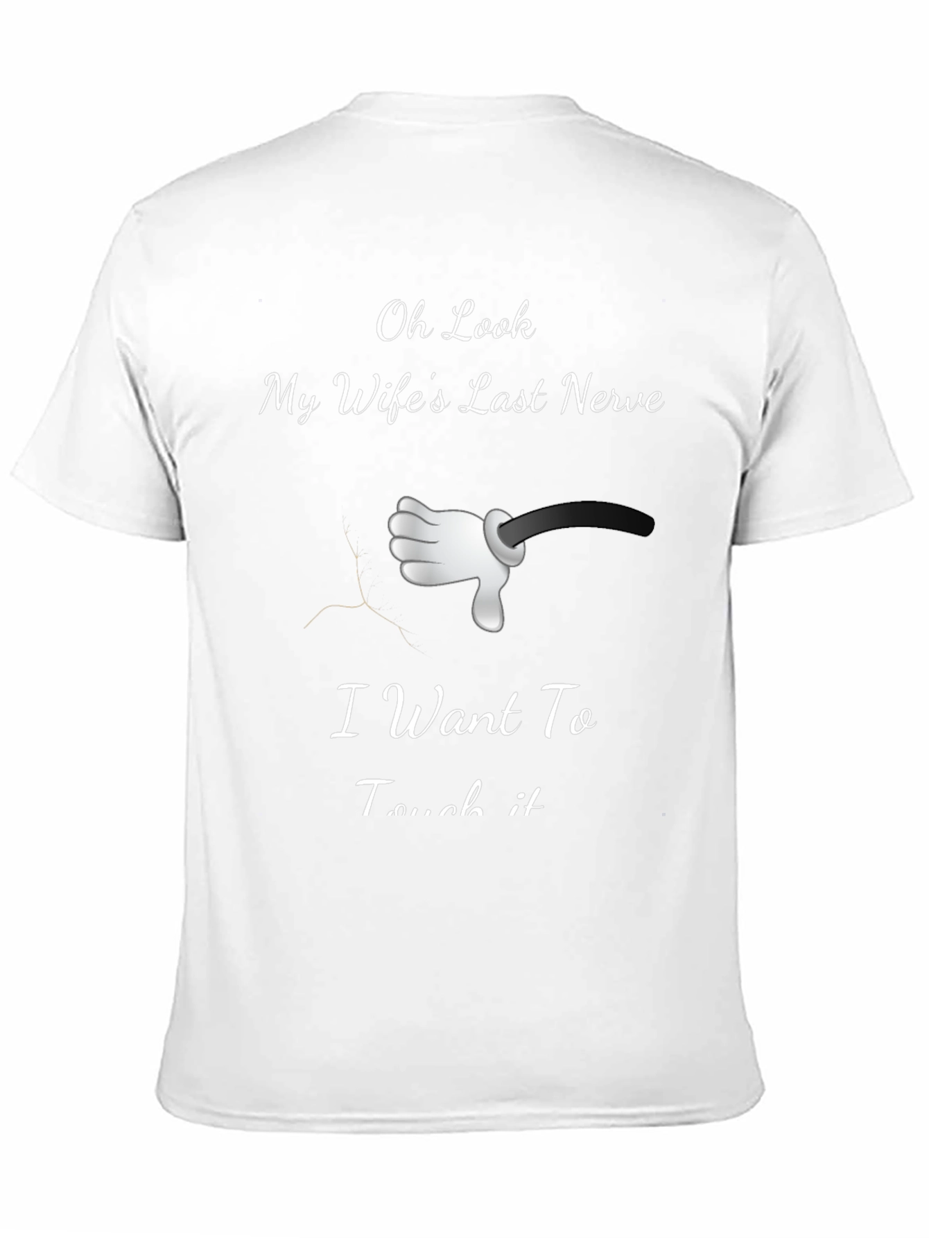 Black Humorous "My Wife's Last Nerve" Graphic Tee view 11
