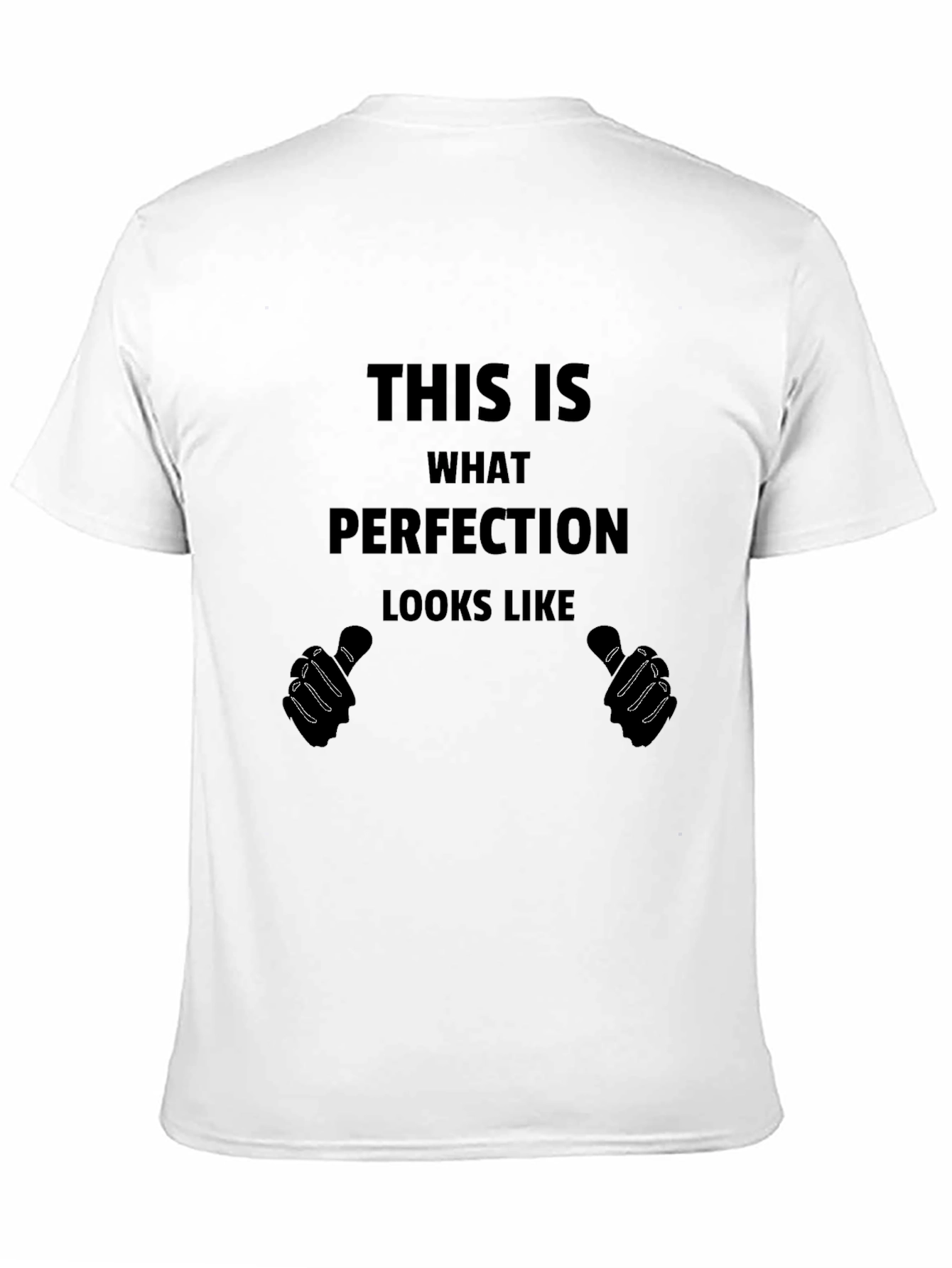 Black Perfection Humor Tee - This Is What Perfection Looks Like T-Shirt view 11