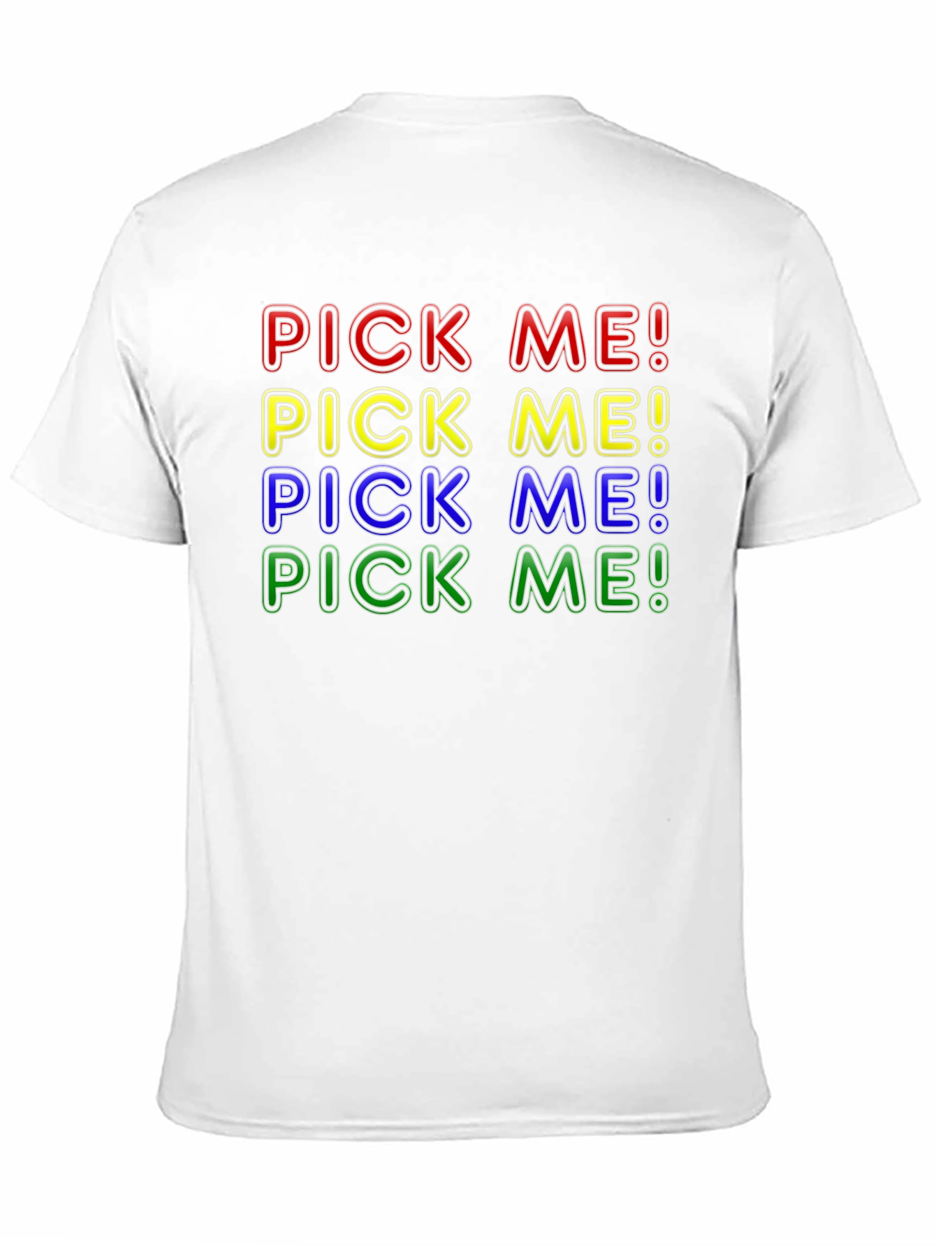 Black Pick Me! Graphic T-Shirt - Bold Colorful Design view 11