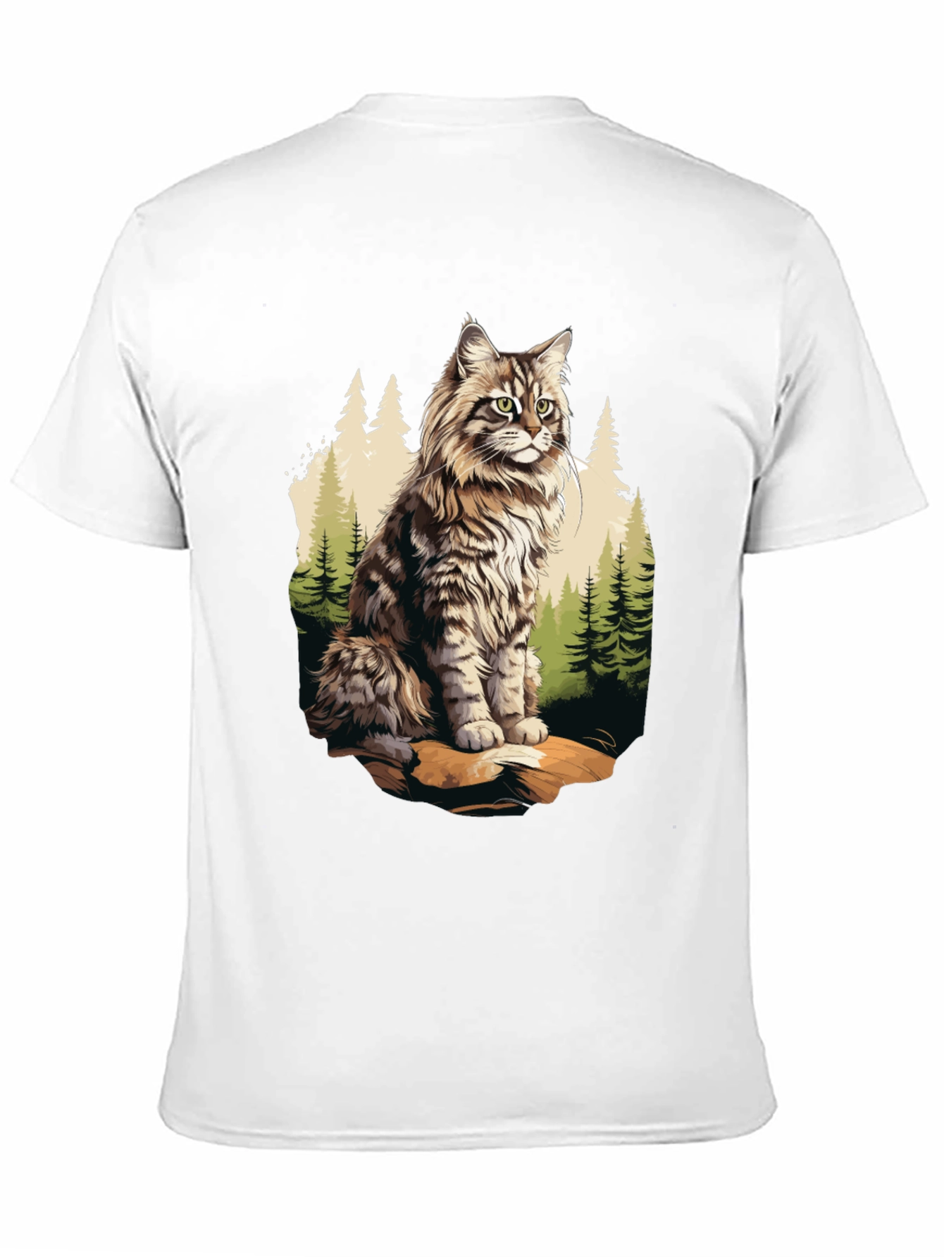 Black Cat in the Woods Graphic Tee view 11