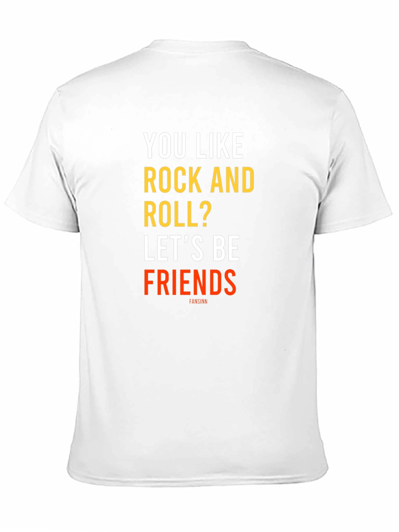 Black Rock and Roll Fan T-Shirt - Let's Be Friends view 11