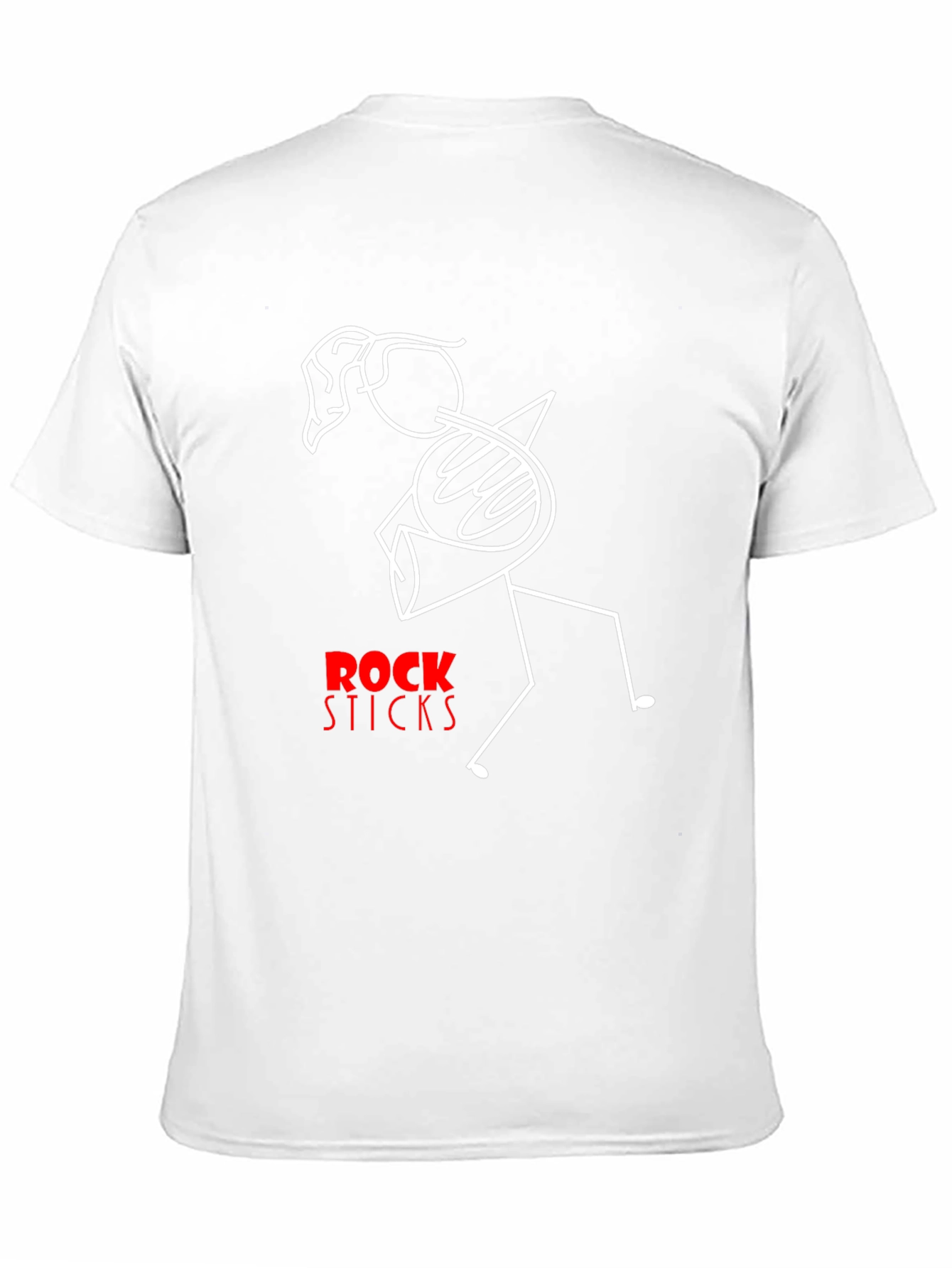 Black Rock Sticks Graphic Tee - Black Cotton T-Shirt view 11