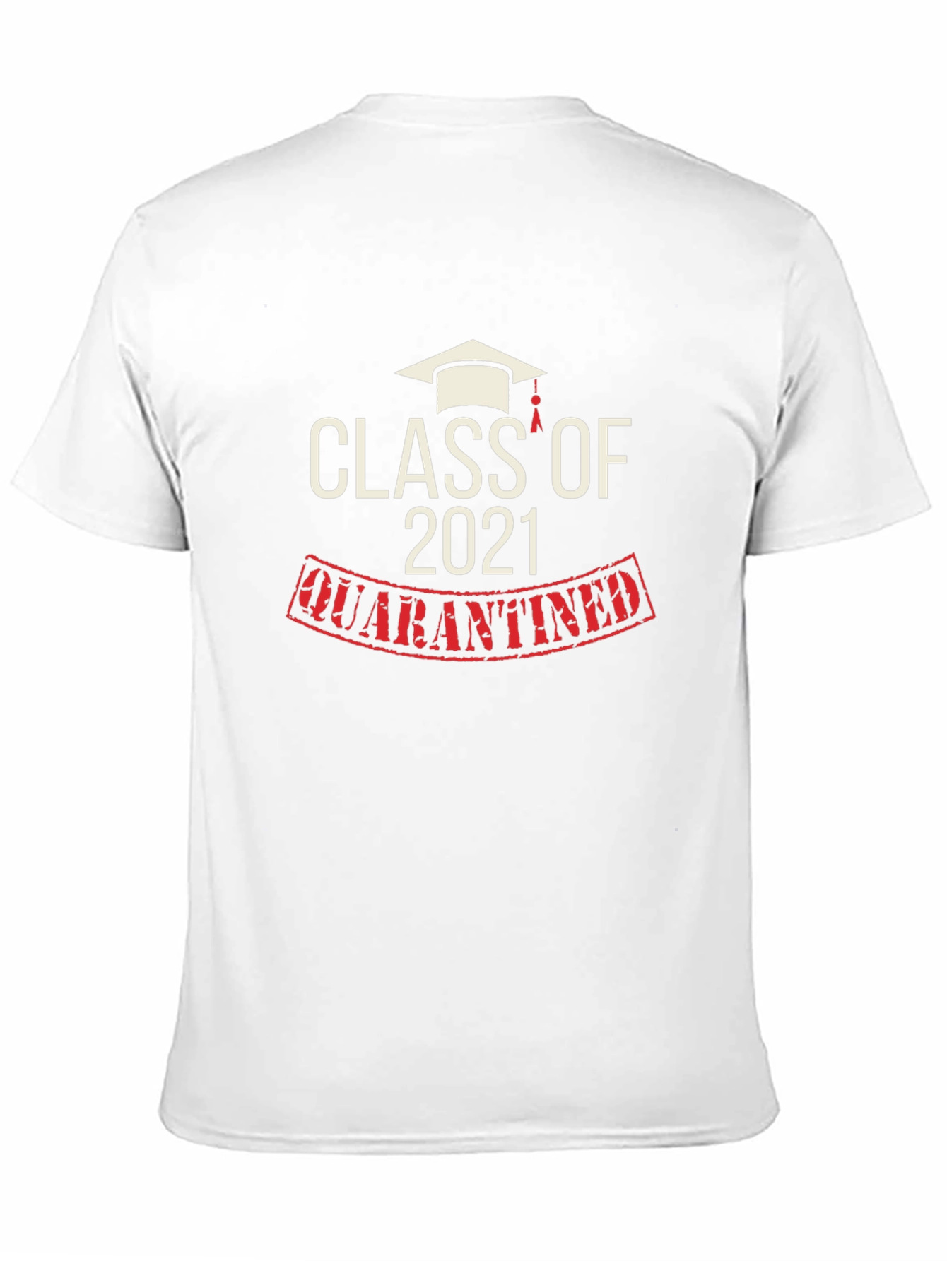 Black Class of 2021 Quarantined Black T-Shirt view 11