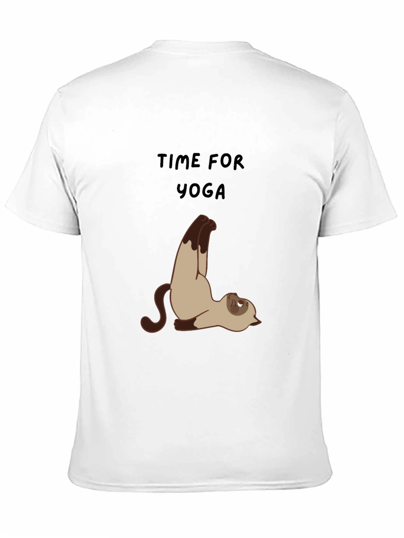 Black Yoga Cat Graphic Tee - Relaxed Fit view 11