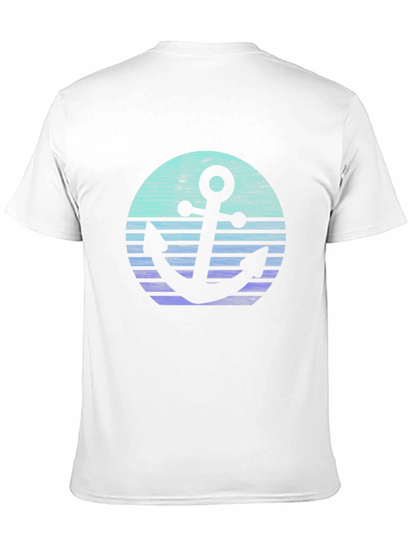 Black Anchor Graphic Print Crew Neck T-Shirt view 11