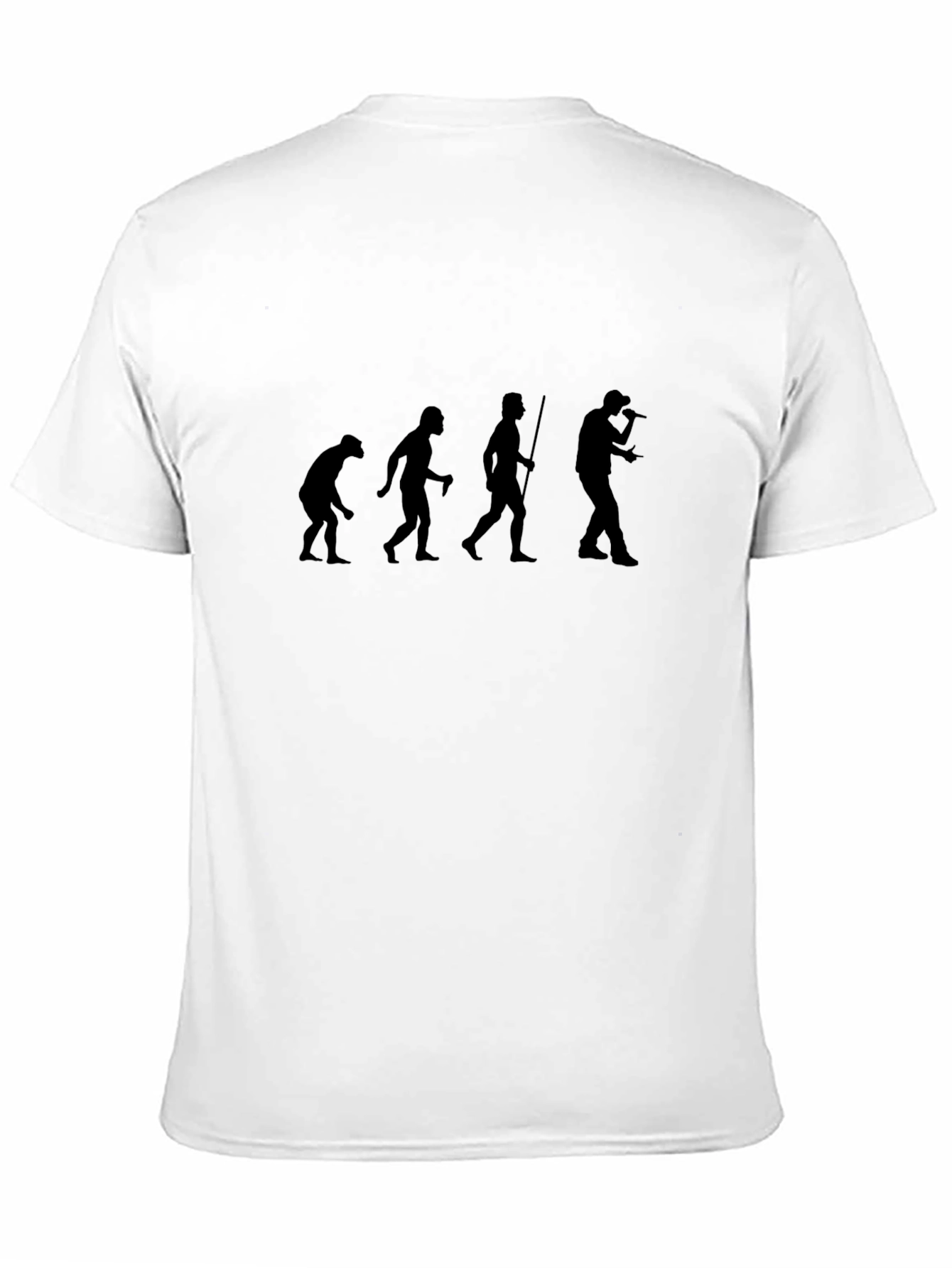 Black Evolution of Music T-Shirt - Black Cotton Tee view 11