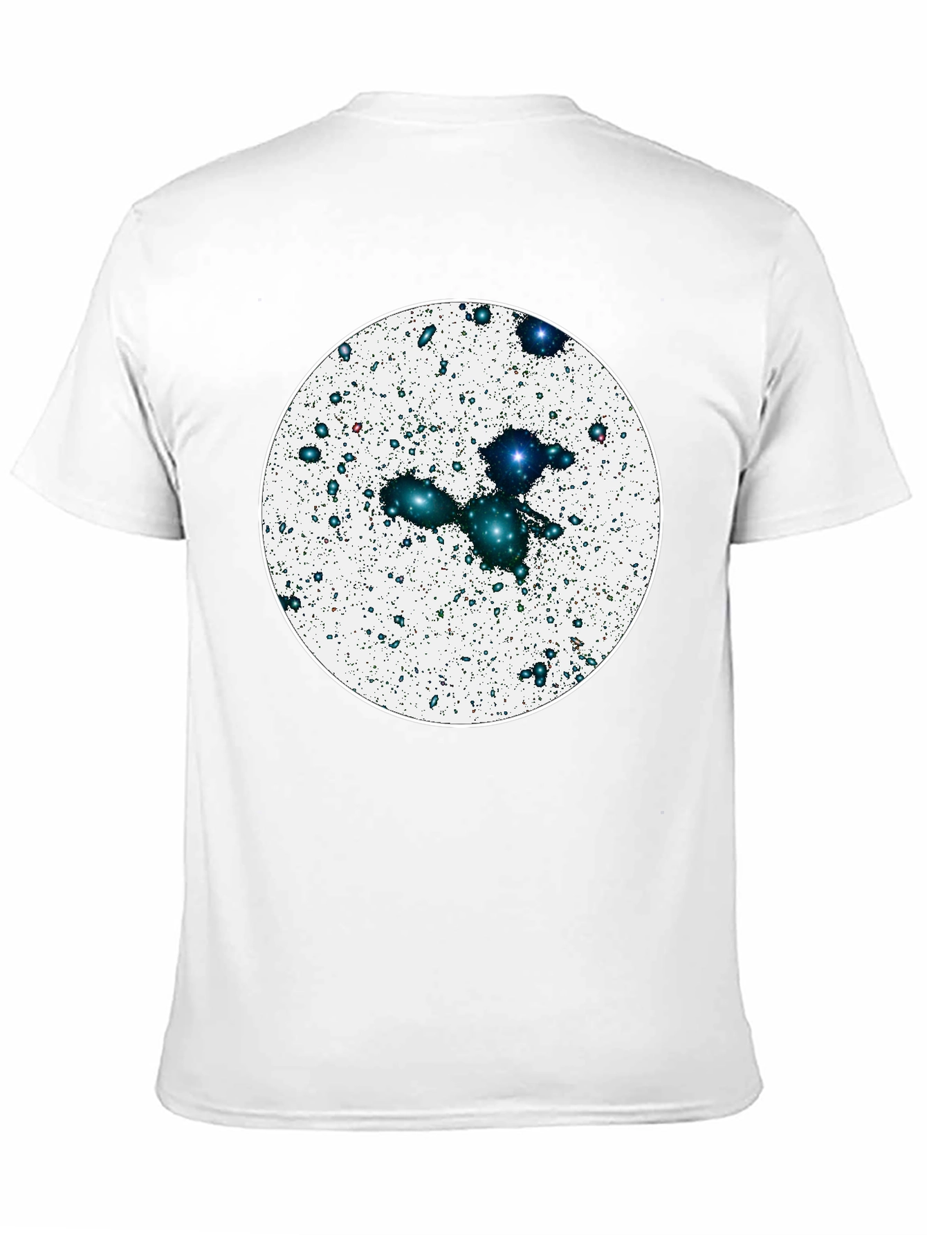 Black Cosmic Galaxy Graphic Tee - Black Cotton Blend view 11