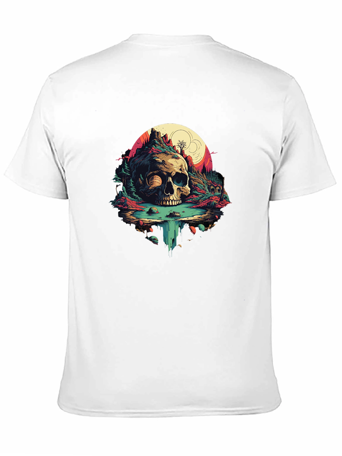 Black Skull Island Graphic Tee - Vibrant Design view 11