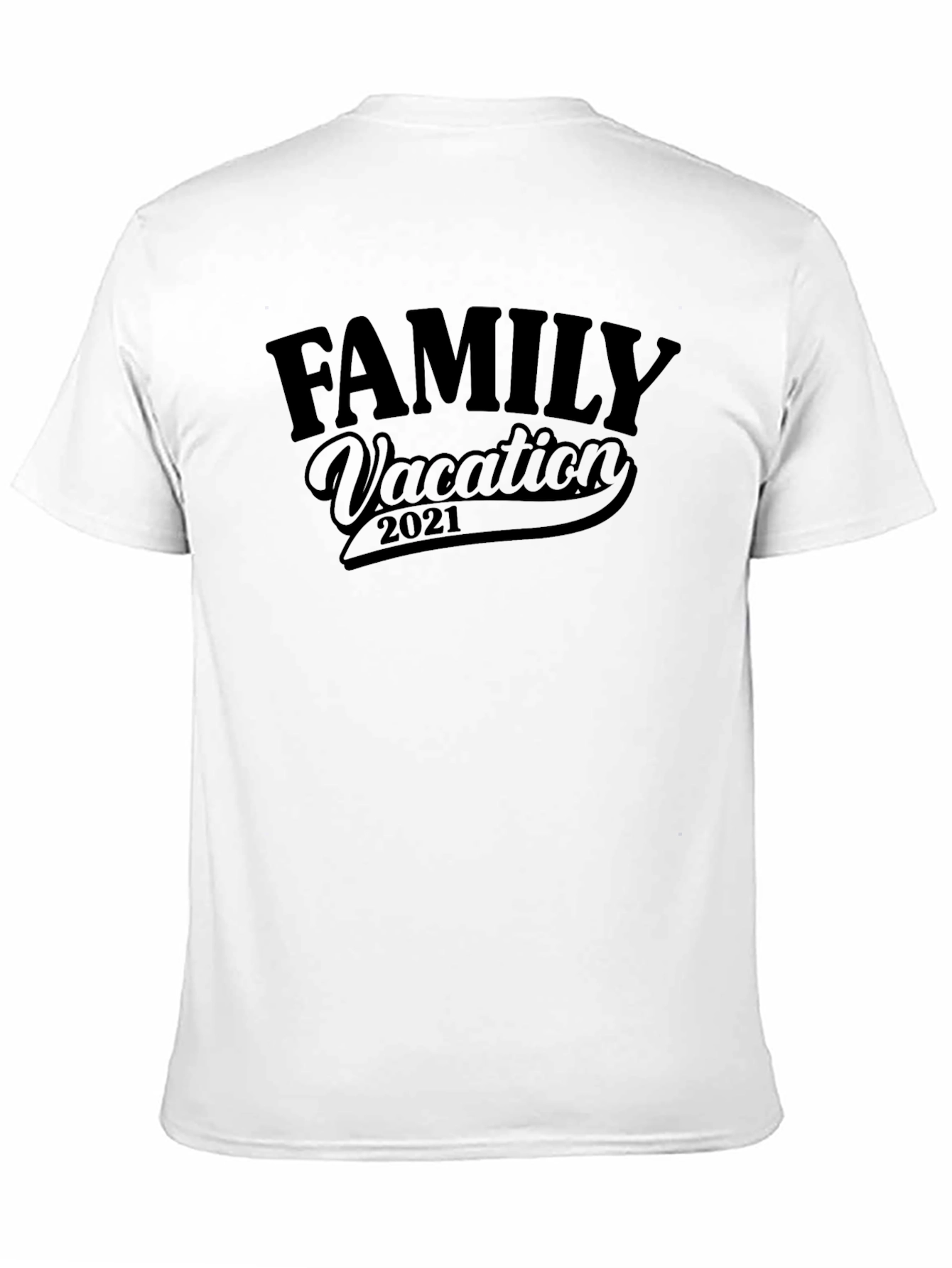 Black Family Vacation 2021 Black T-Shirt view 11