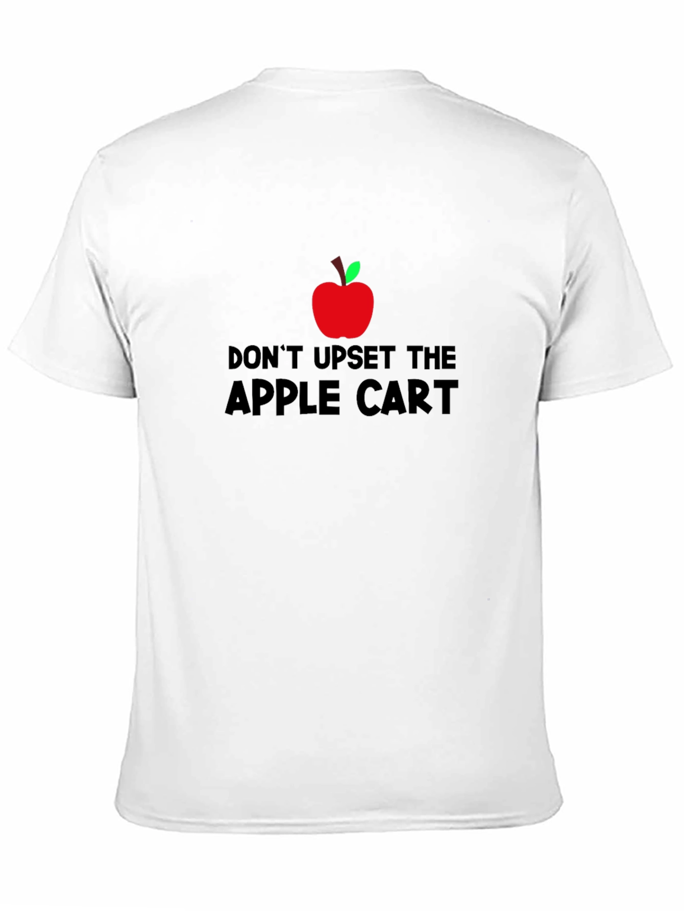 Black Don't Upset the Apple Cart T-Shirt - Black view 11