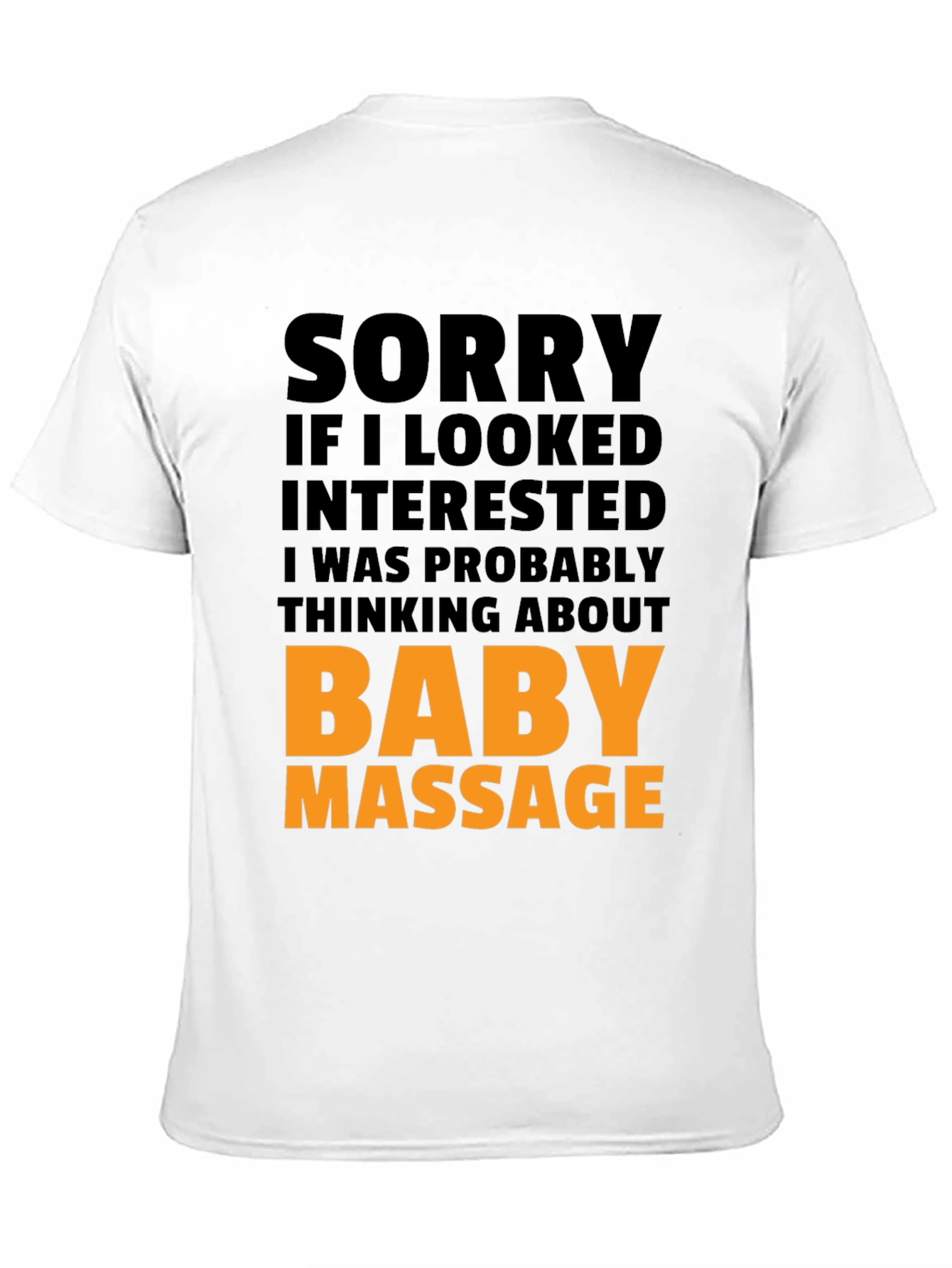 Black Baby Massage Funny Graphic T-Shirt view 11