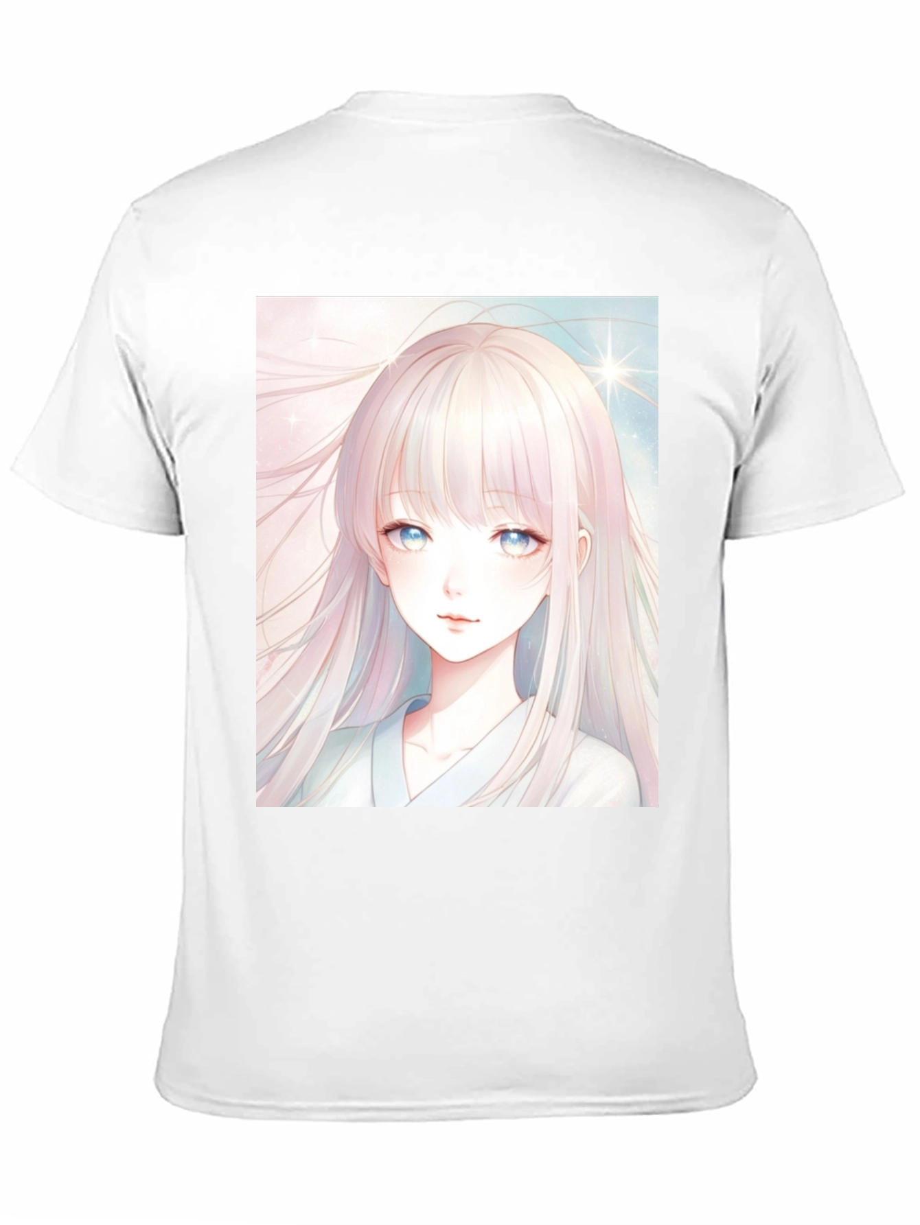 Black Anime Girl Graphic Black T-Shirt view 11