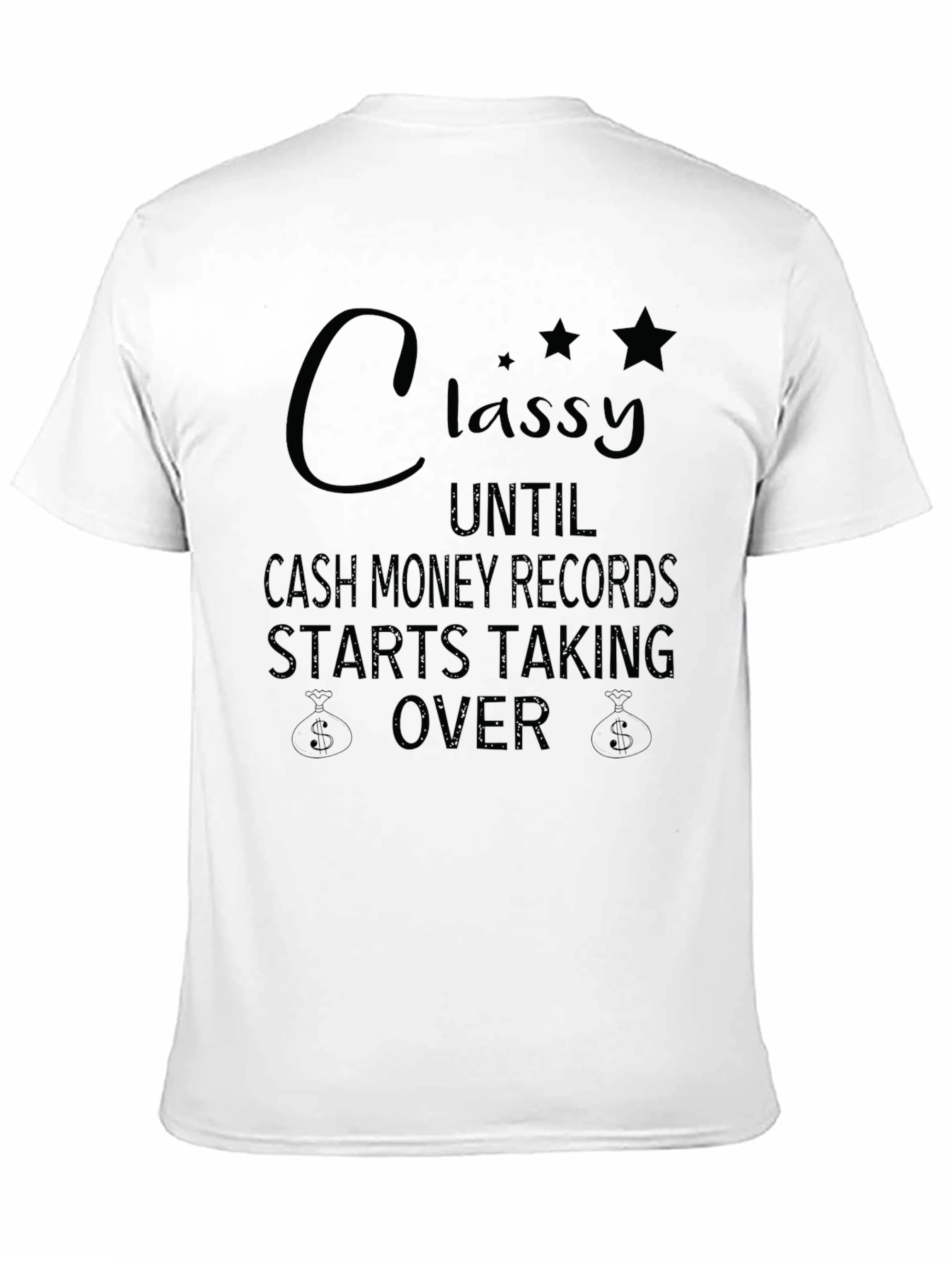 Black Classy Cash Money Records Graphic T-Shirt view 11