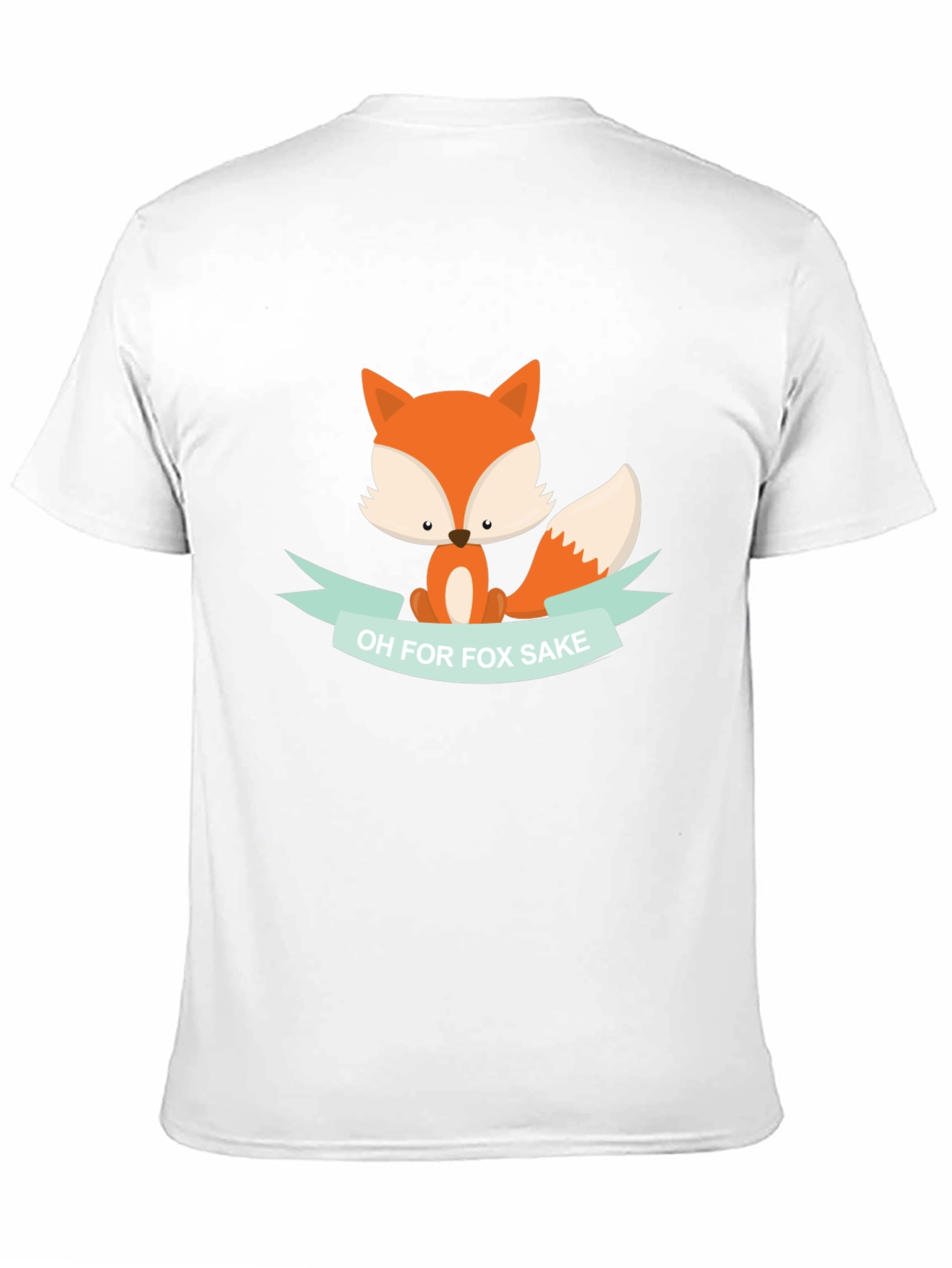 Black Funny Fox T-Shirt - Oh for Fox Sake! view 11