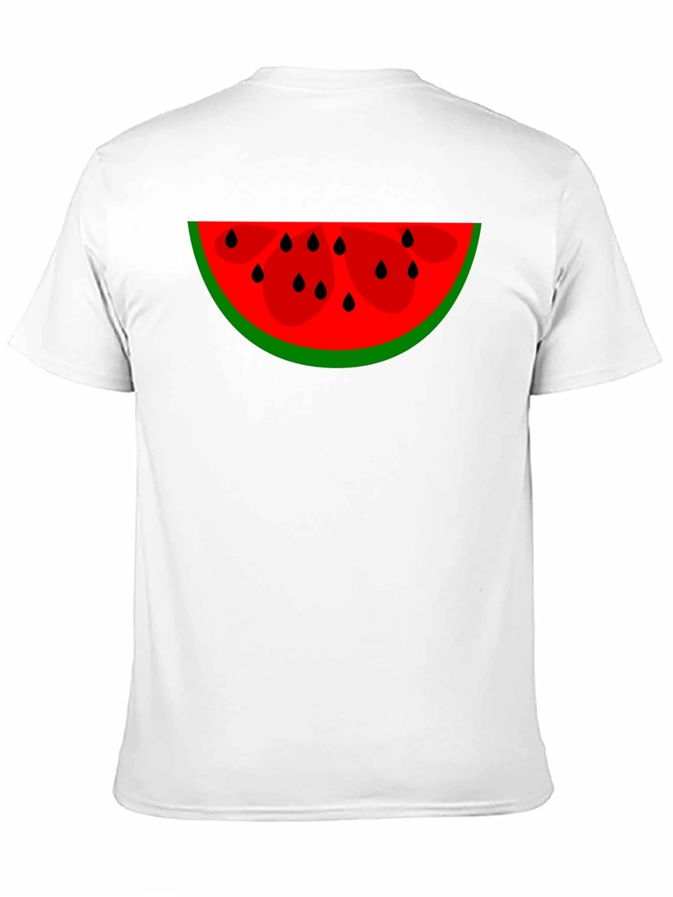 Black Watermelon Slice Graphic Tee - Black Cotton Blend view 11