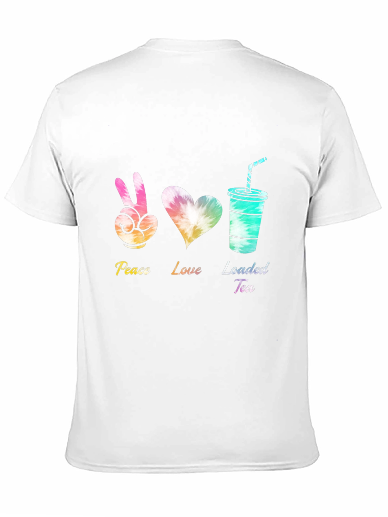 Black Peace Love Loaded Tea Black T-Shirt view 11