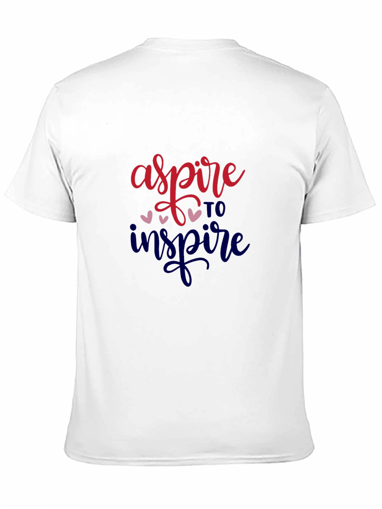 Black Aspire to Inspire Graphic Tee - Motivational Shirt view 11