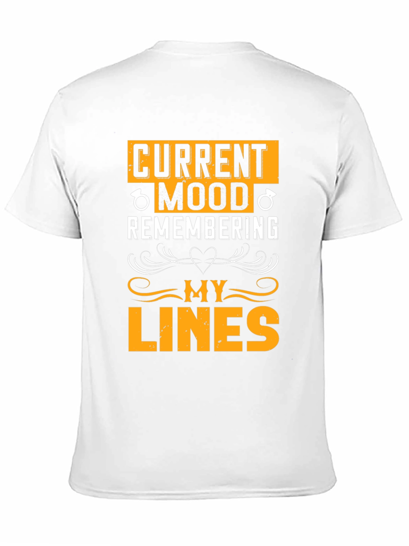 Black Current Mood Remembering My Lines Black Graphic Tee view 11