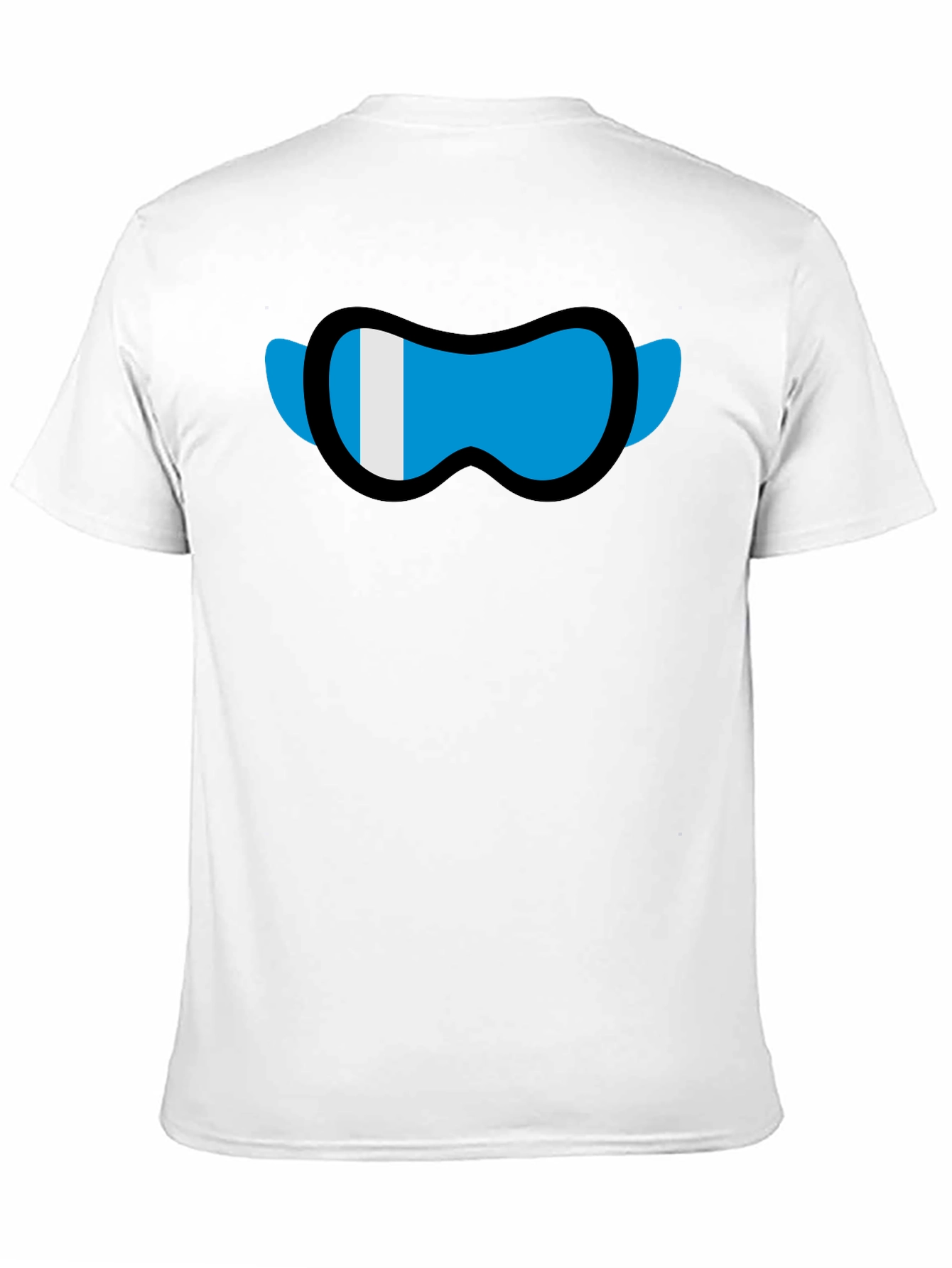 Black Cool Graphic Tee - Ski Goggles Design view 11