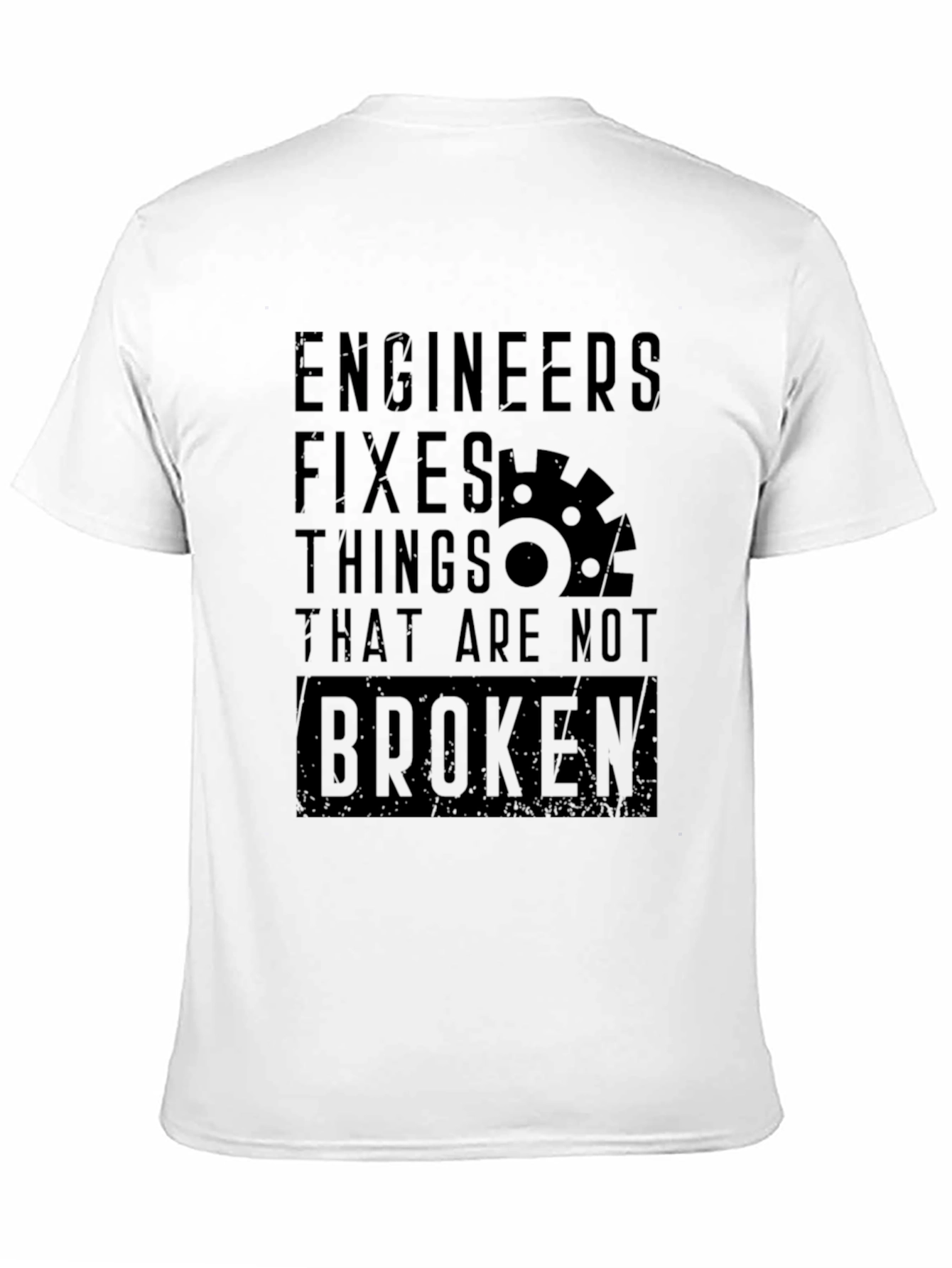 Black Engineer Fixes T-Shirt - Funny Engineering Humor view 11