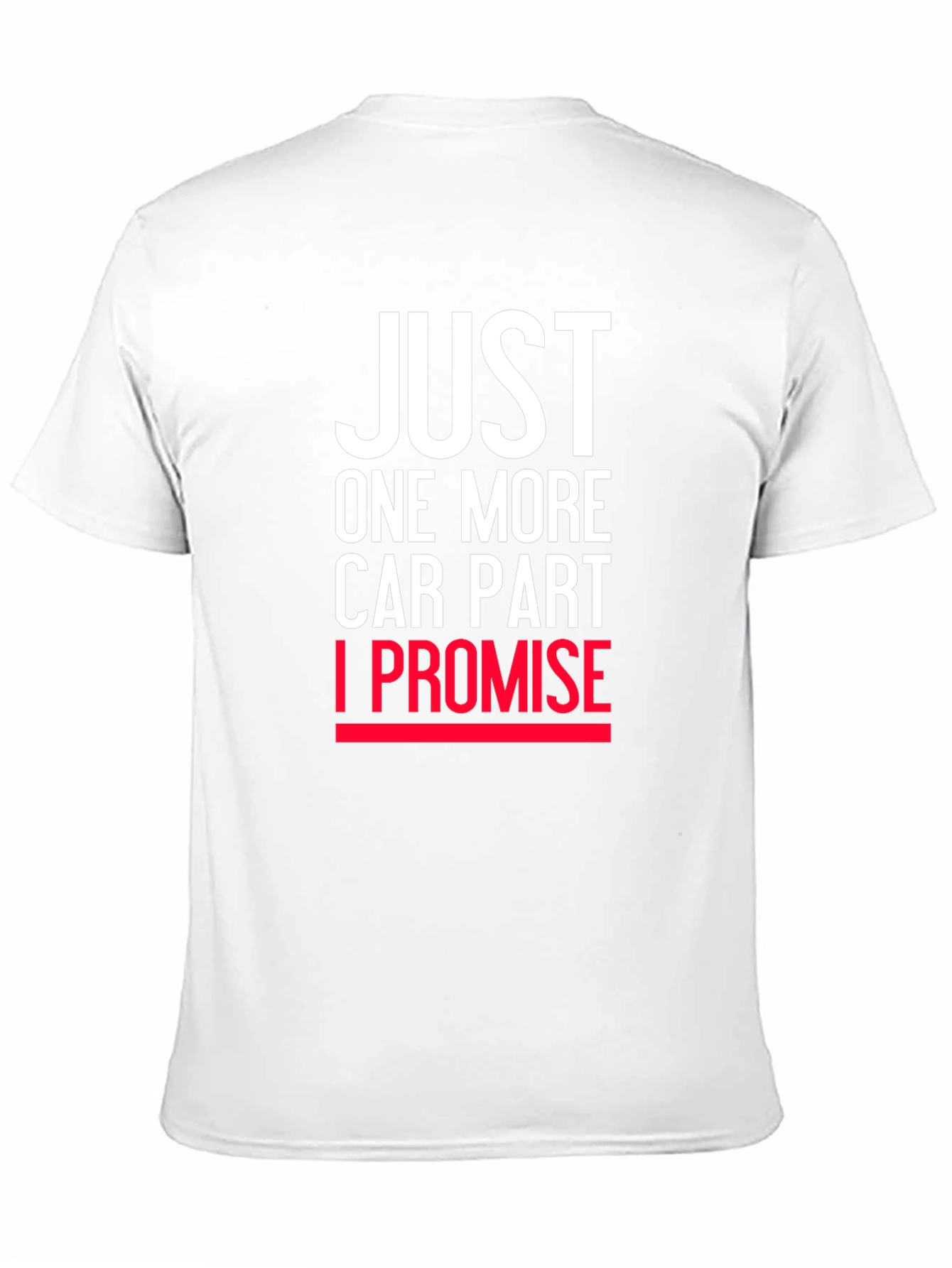 Black Just One More Car Part T-Shirt view 11