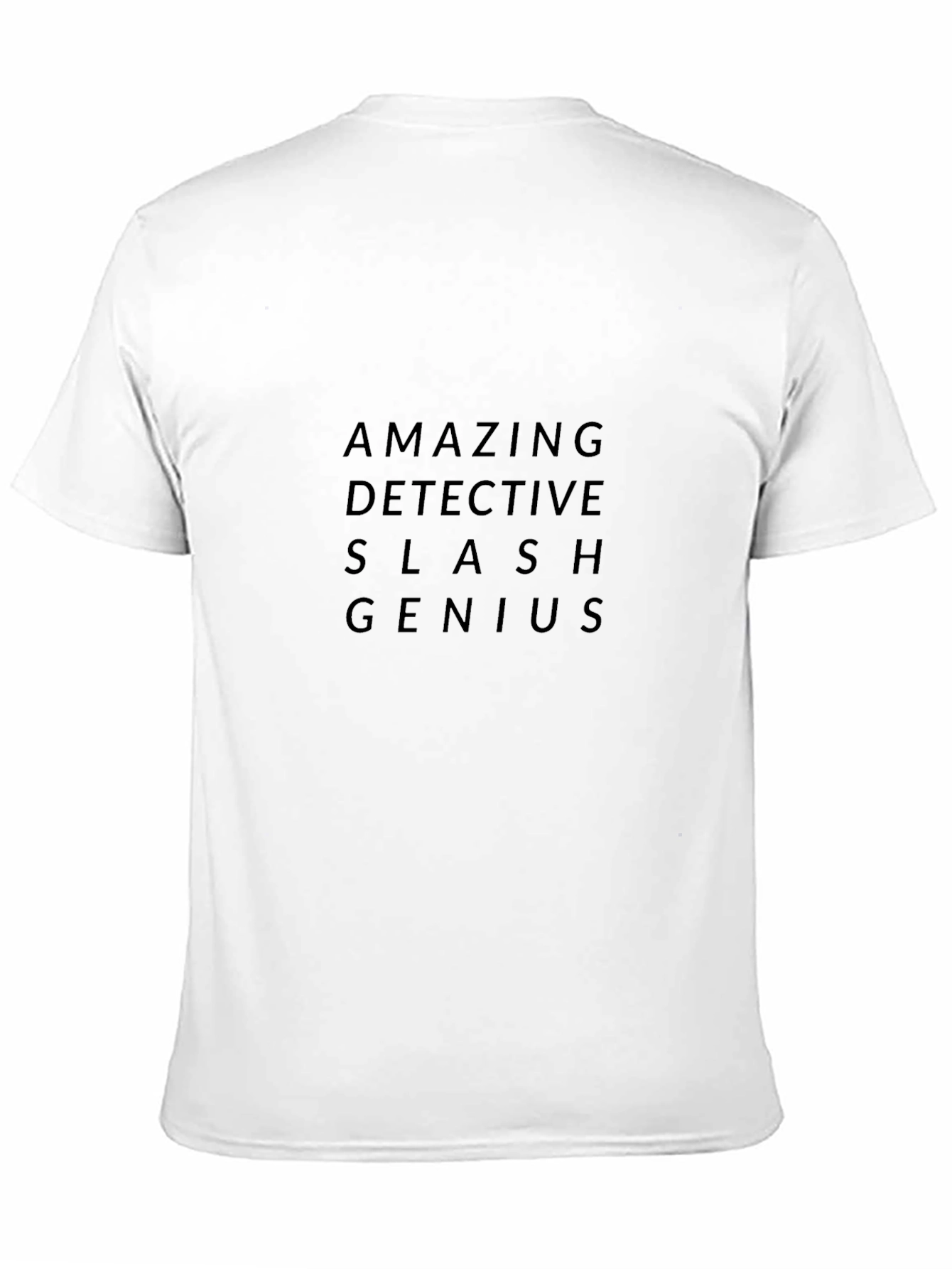 Black Amazing Detective Genius Black Graphic Tee view 11