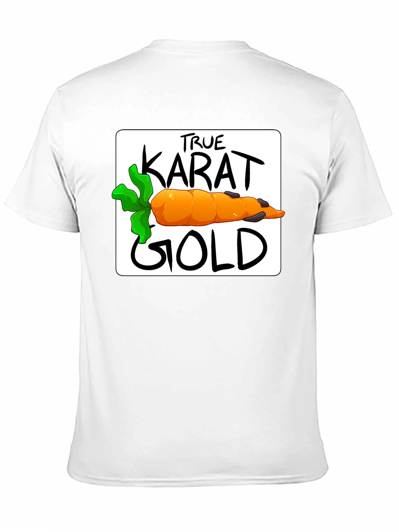 Black True Karat Gold Carrot Graphic Tee view 11