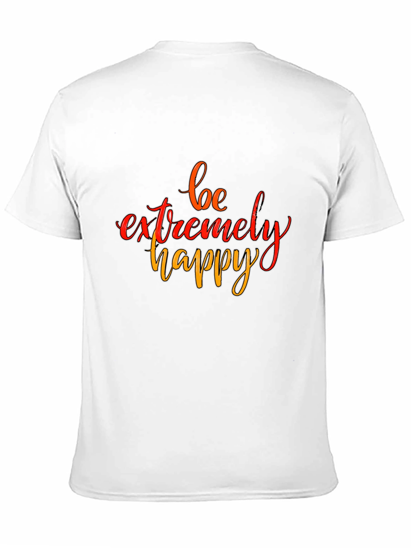Black Be Extremely Happy Graphic Tee - Black view 11