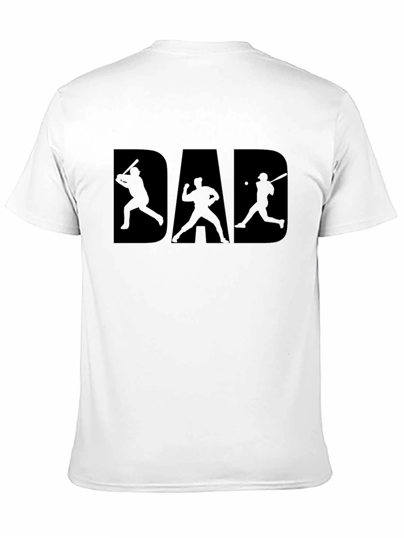 Black Baseball Dad T-Shirt - Father's Day Gift view 11