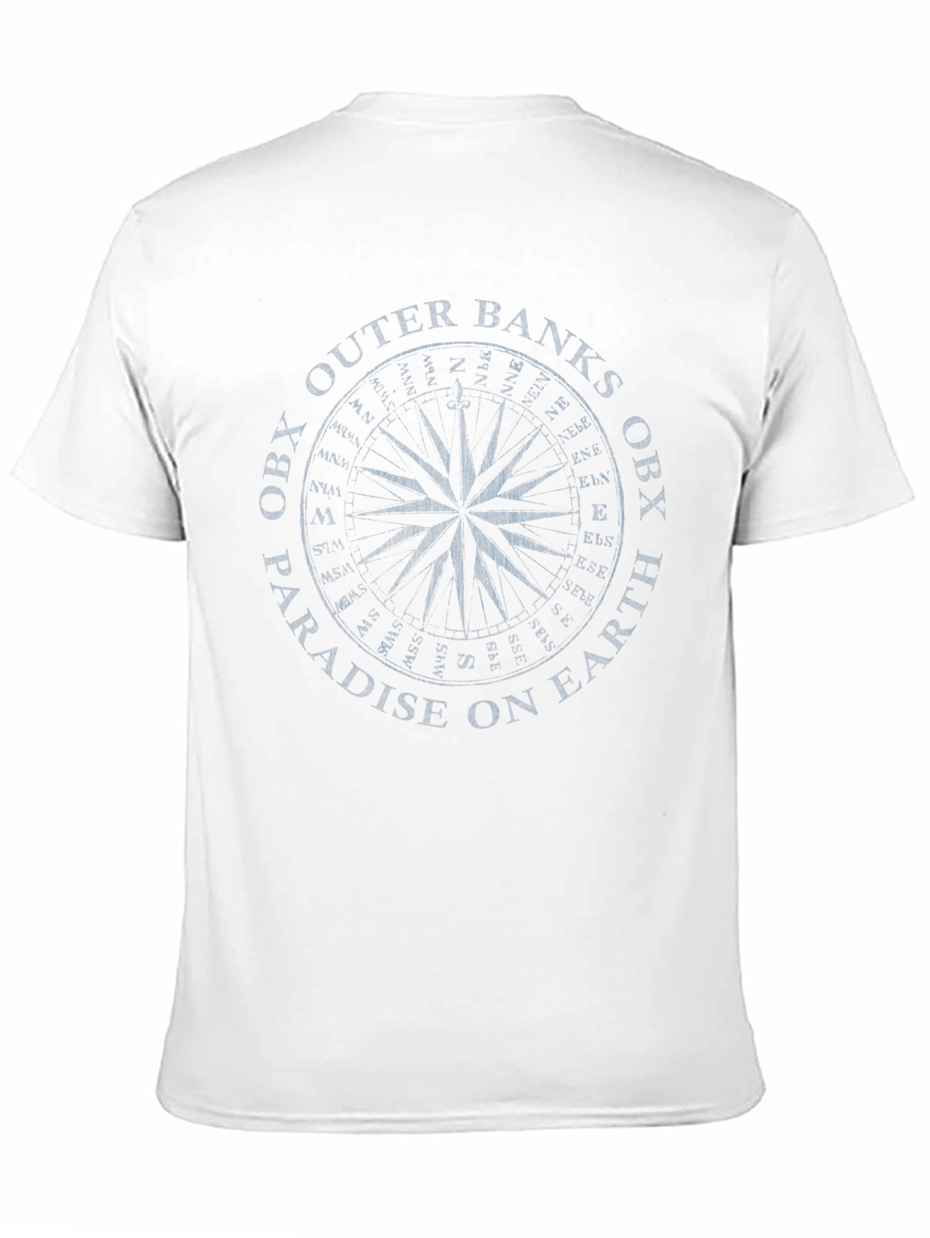 Black Outer Banks Compass Black T-Shirt view 11