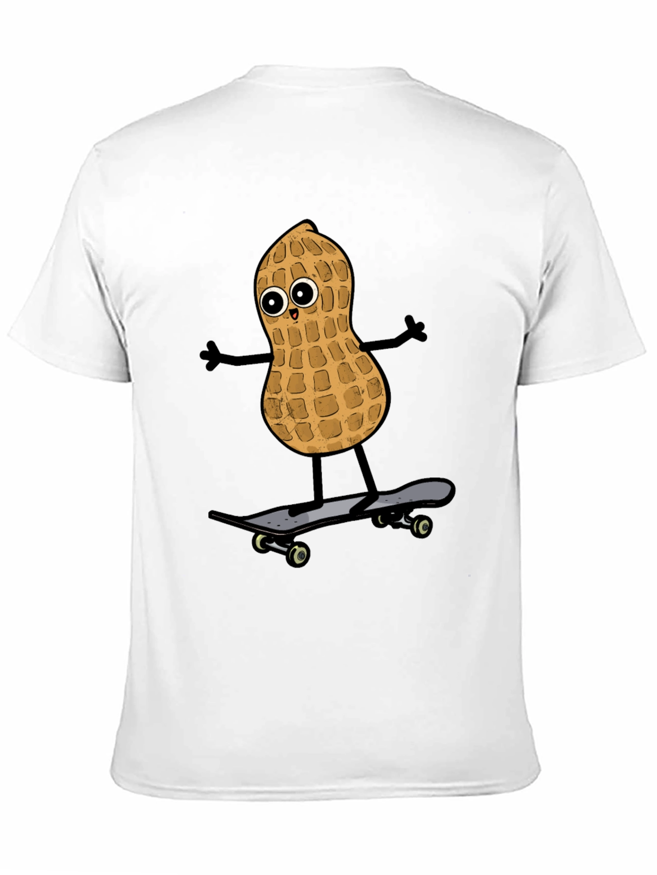 Black Peanut Skateboarder Graphic Tee - Black view 11