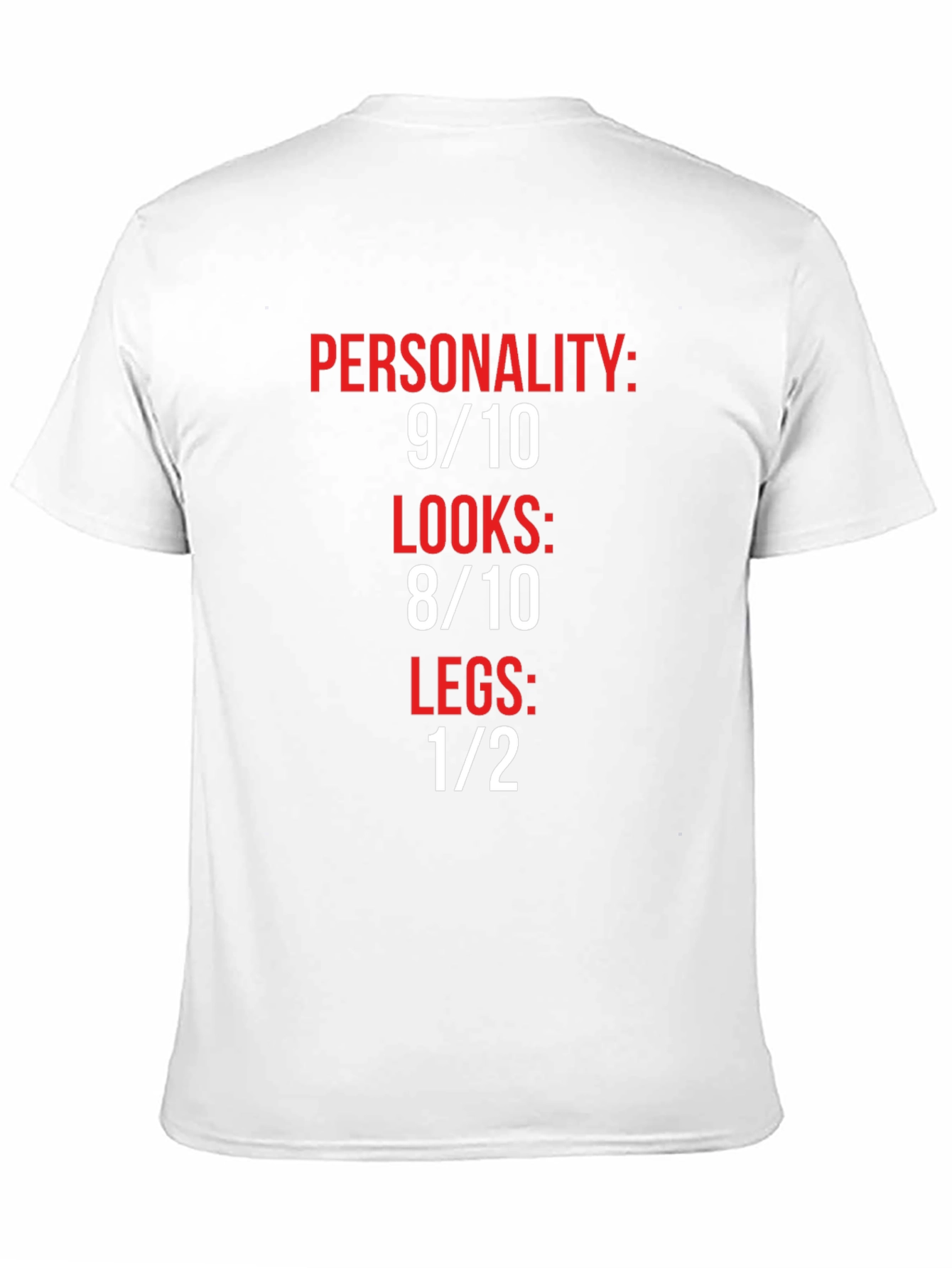 Black Humorous Graphic Tee: Personality, Looks, Legs view 11
