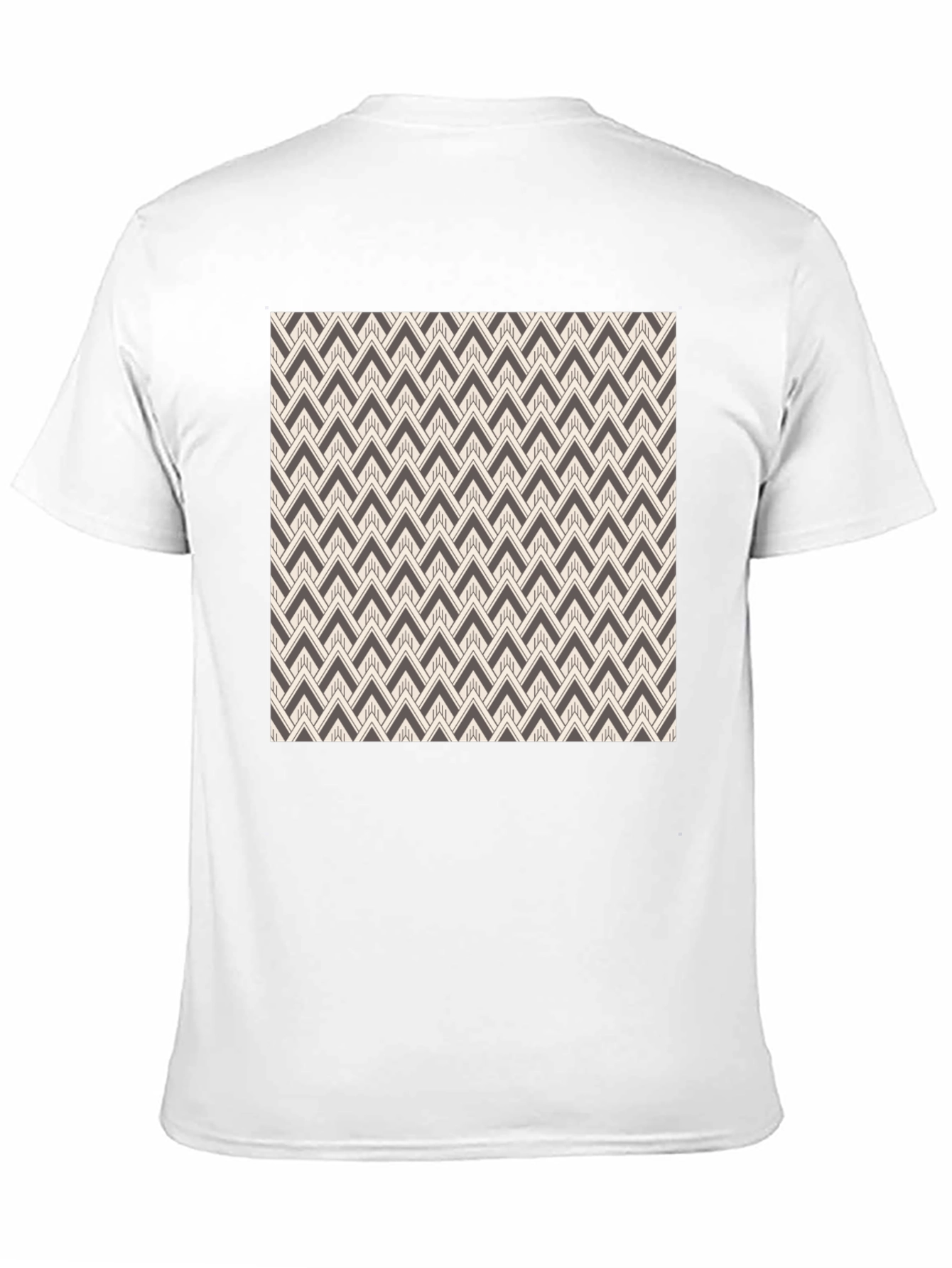 Black Abstract Pattern Black Tee view 11