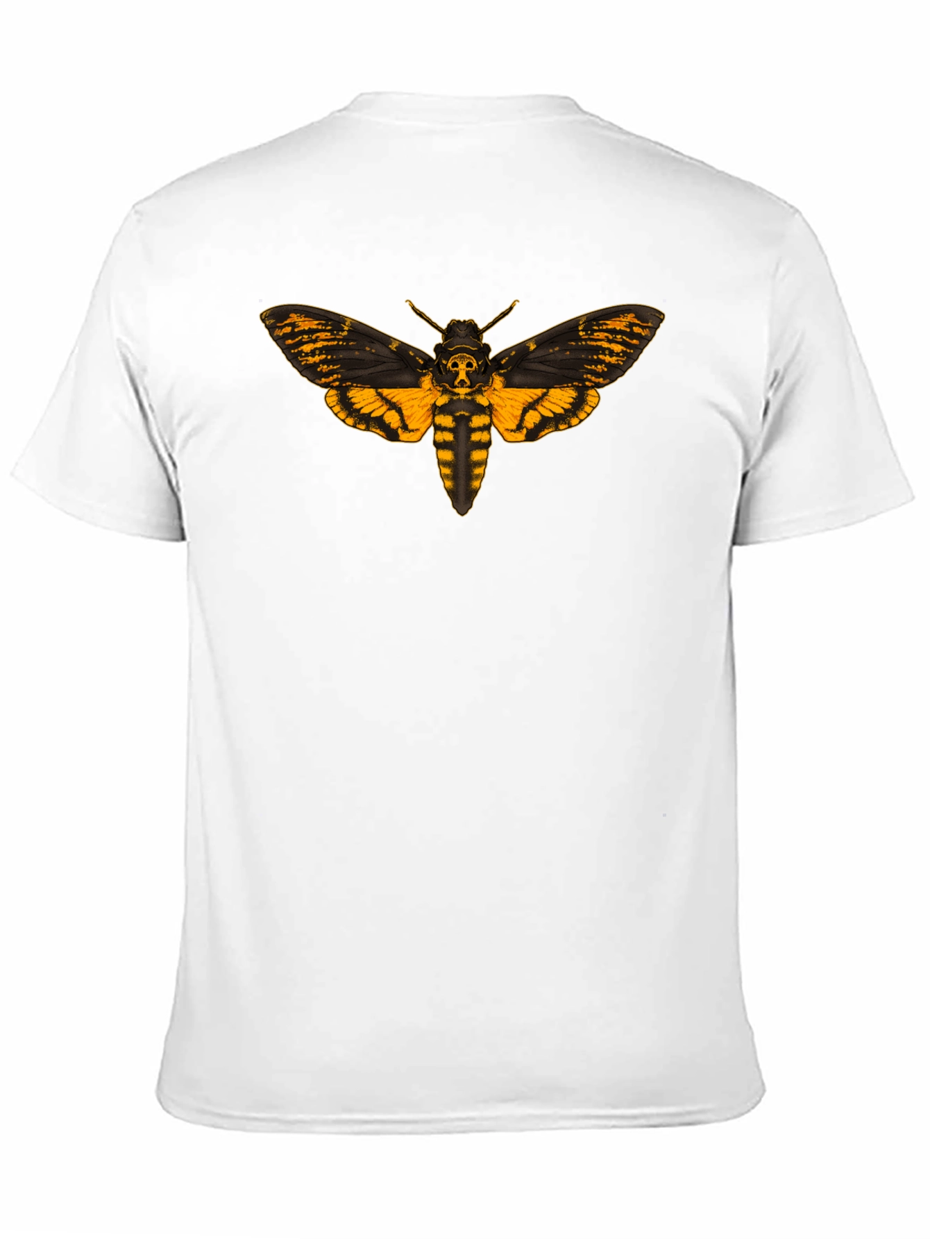 Black Death's Head Moth Graphic Tee - Black view 11