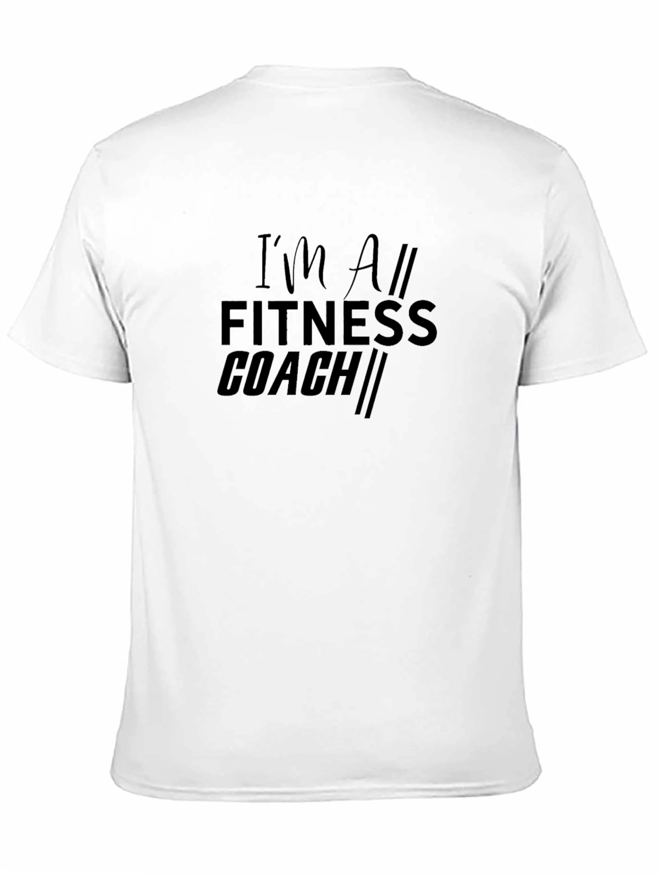 Black I'm All Fitness Coach Graphic T-Shirt view 11