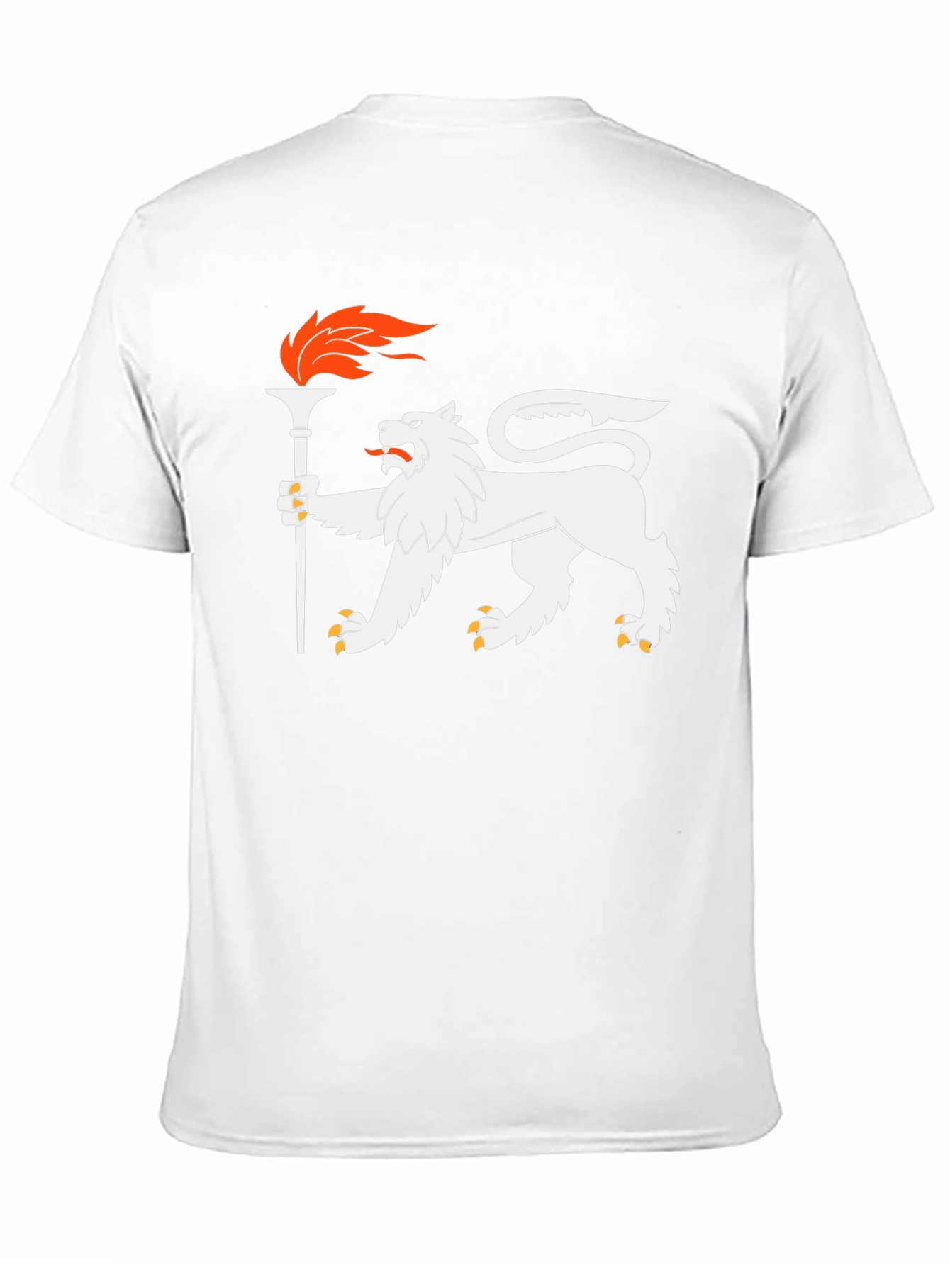 Black Lion Torchbearer Graphic Tee - Cool Black T-Shirt view 11