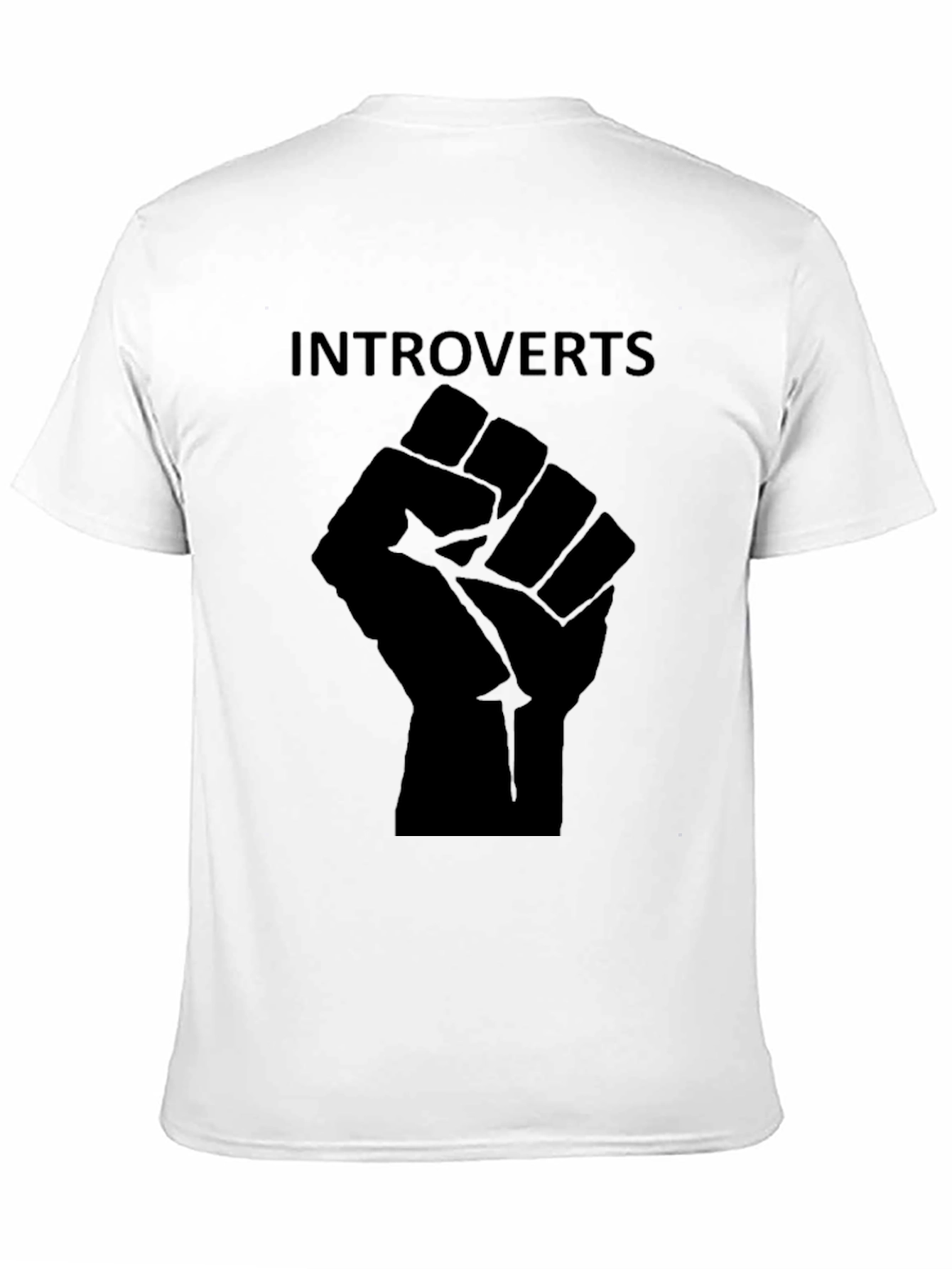 Black Introverts Unite Black Graphic Tee view 11