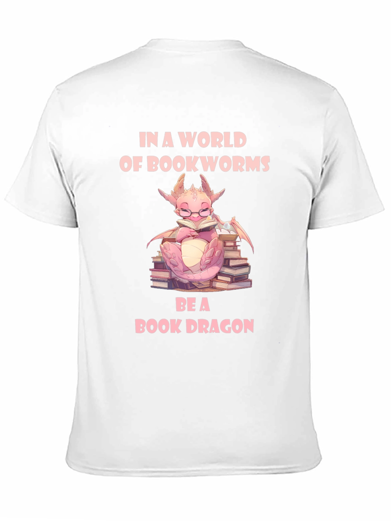 Black Book Dragon Graphic Tee - Perfect for Bookworms! view 11