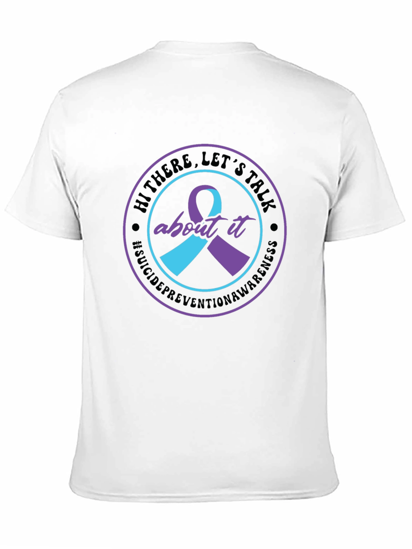 Black Suicide Prevention Awareness T-Shirt view 11