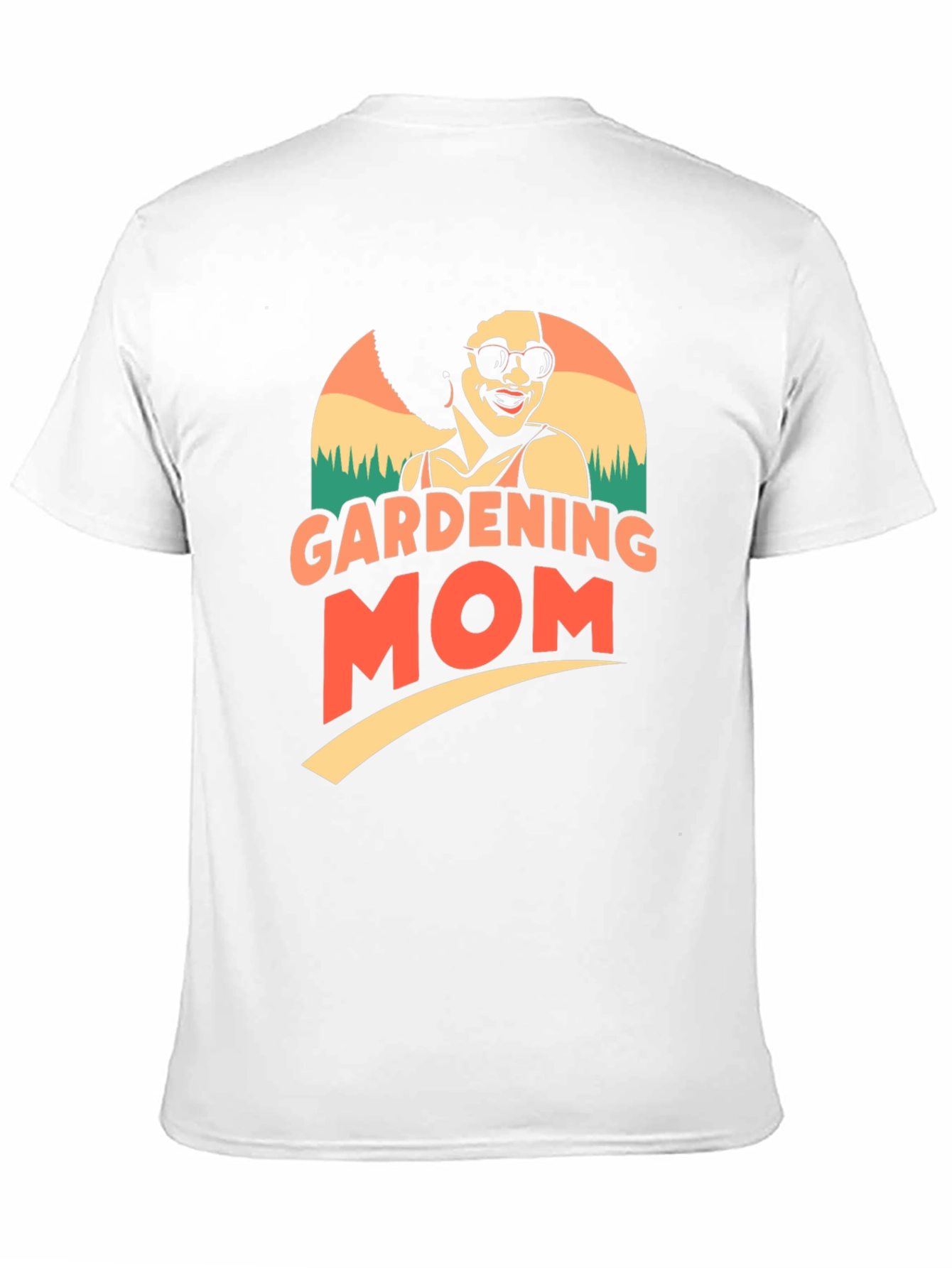 Black Gardening Mom T-Shirt view 11