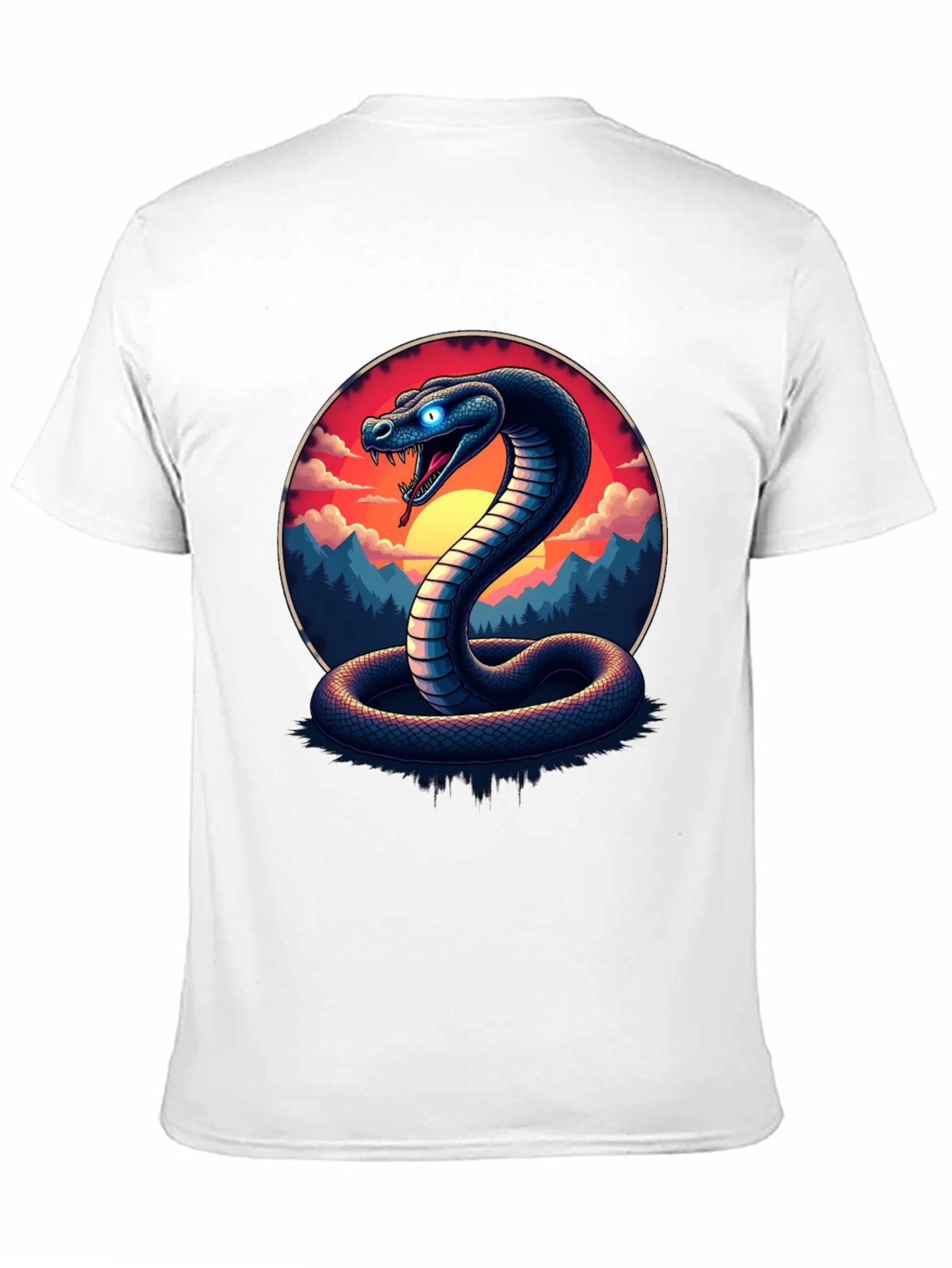 Black Cobra T-Shirt - Snake Graphic Tee view 11